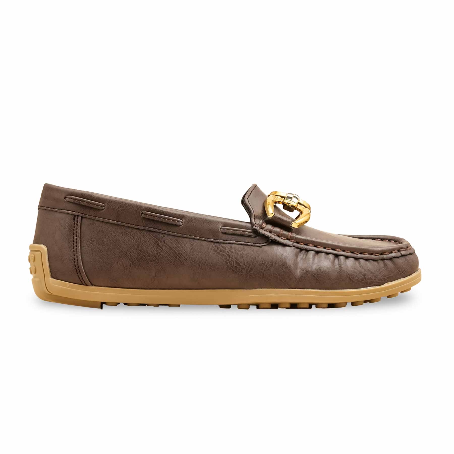 Brown Moccasin For Ladies WN4567 - Image 2