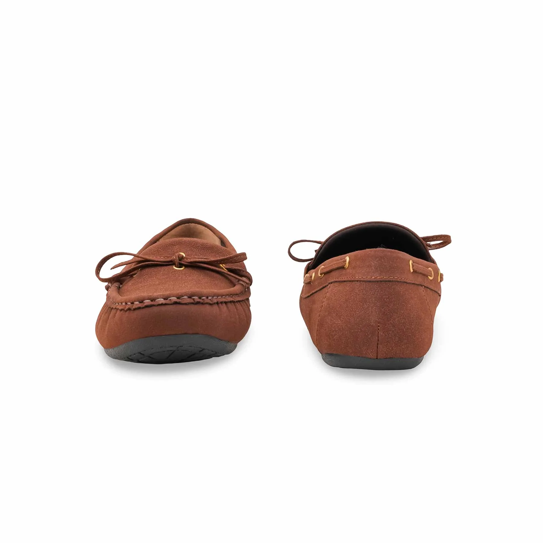 Brown Moccasin For Women LWN429 - Image 5