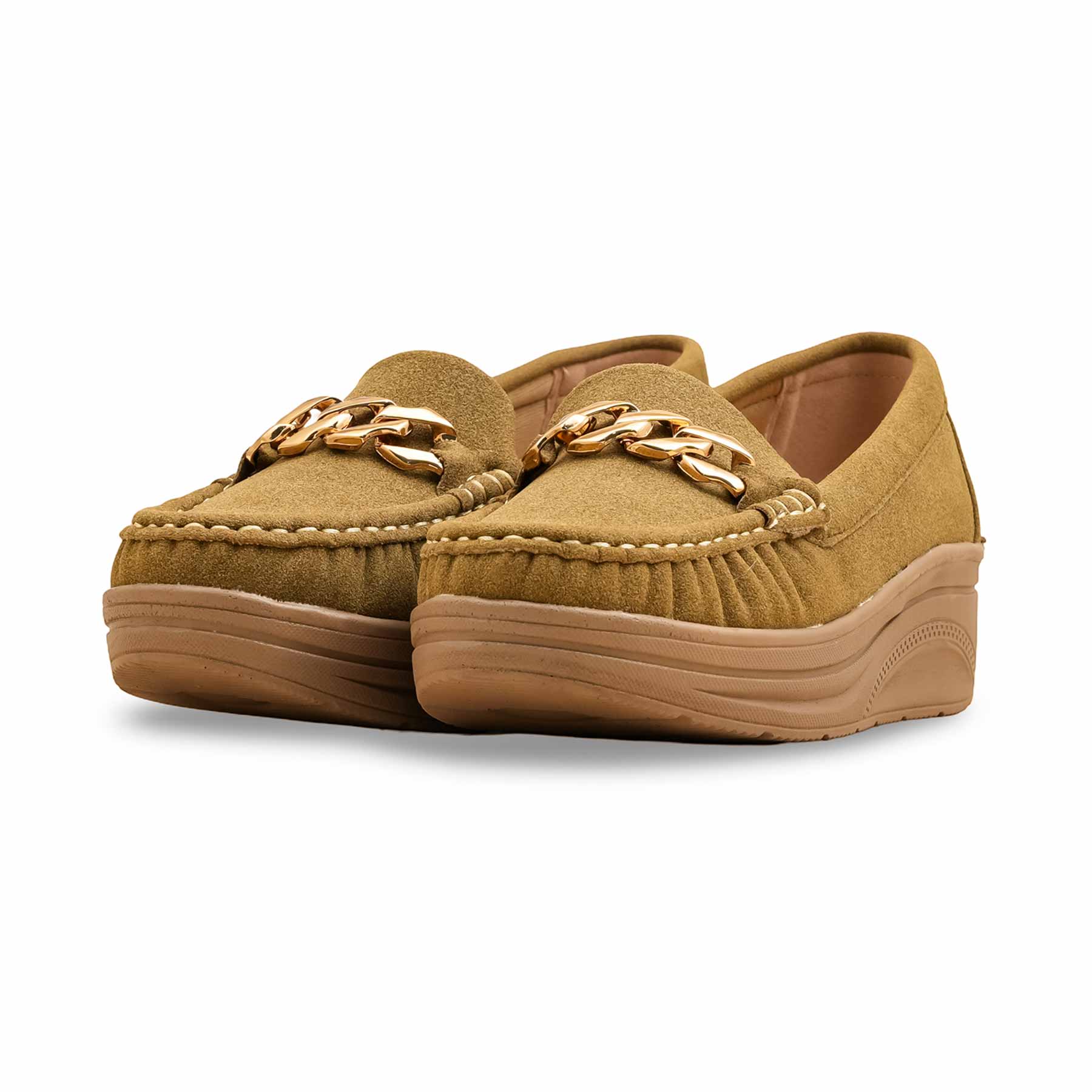 Brown Moccasin For Women WN4500 - Image 3