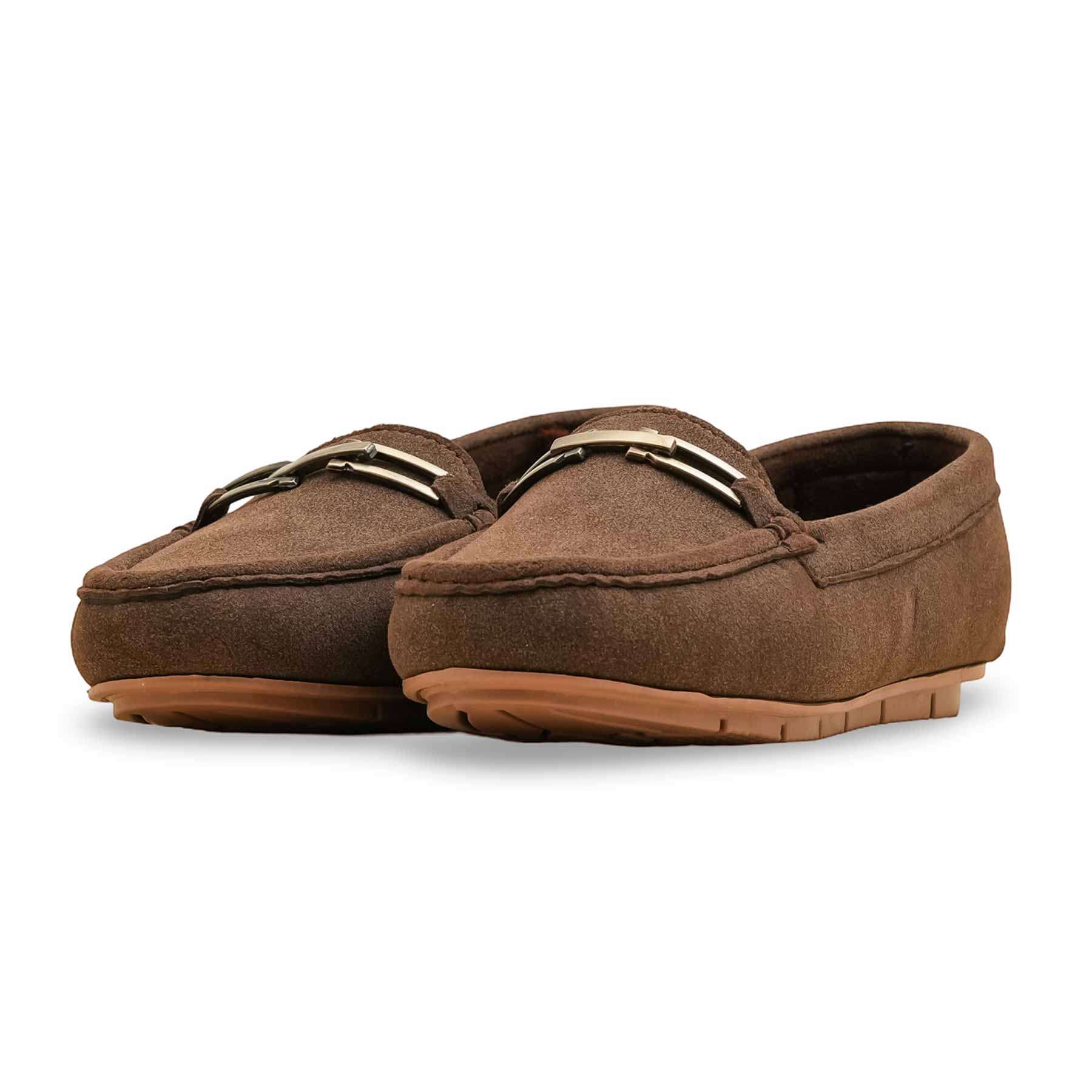 Brown Moccasin For Women WN4505 - Image 3