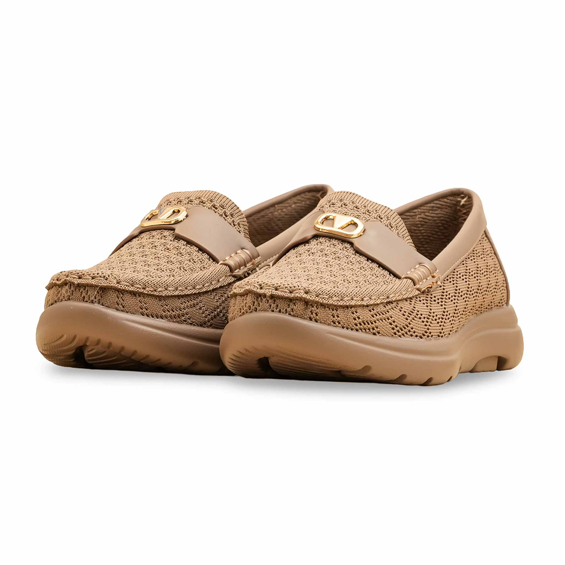 Brown Moccasin For Women WN4516 - Image 3