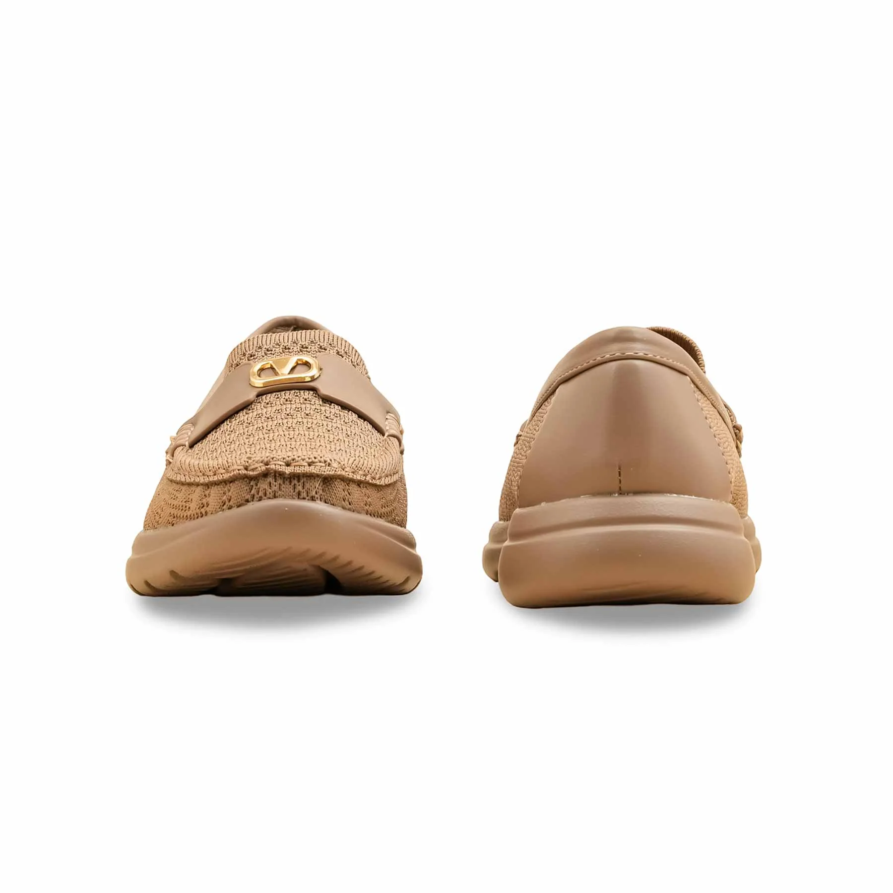 Brown Moccasin For Women WN4516 - Image 4