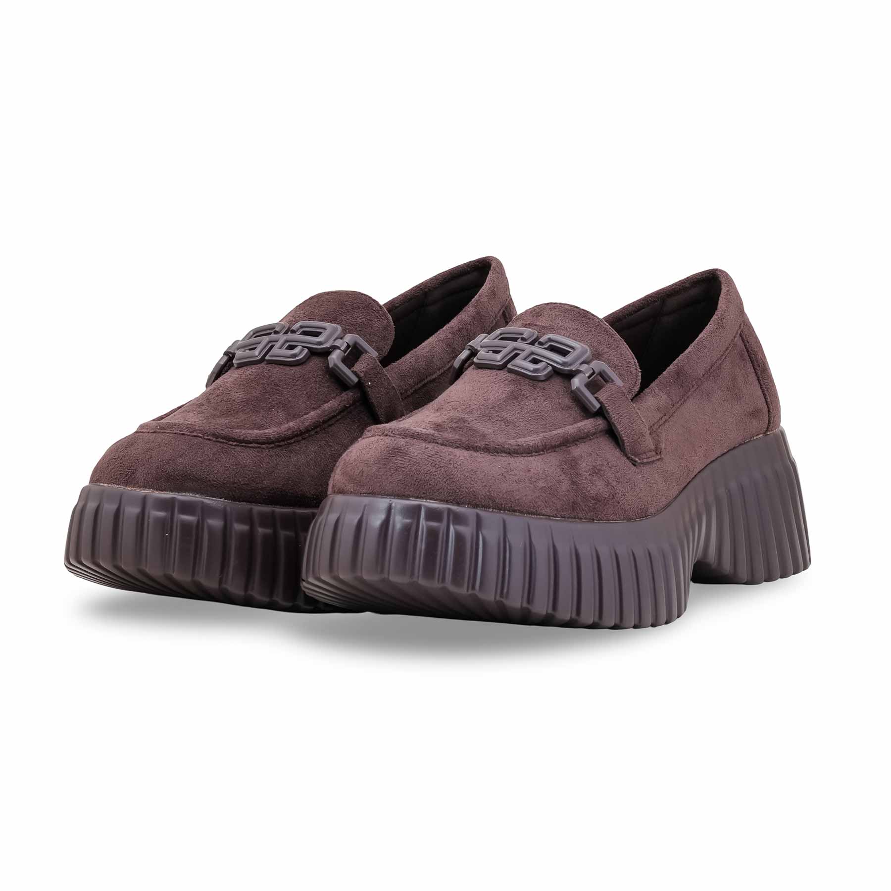 Brown Moccasin For Women WN4526 - Image 3