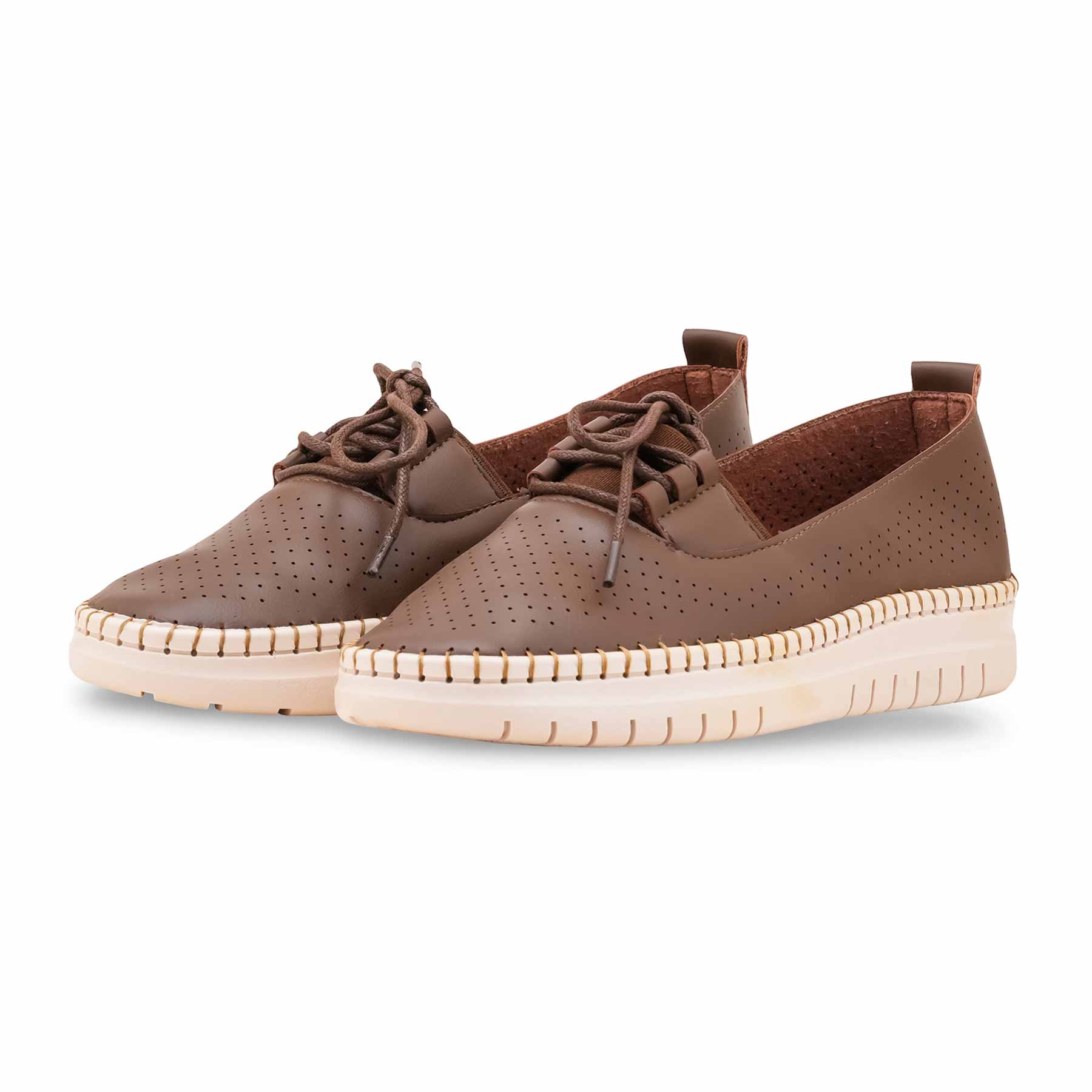 Brown Pumps For Women WN1336 - Image 3