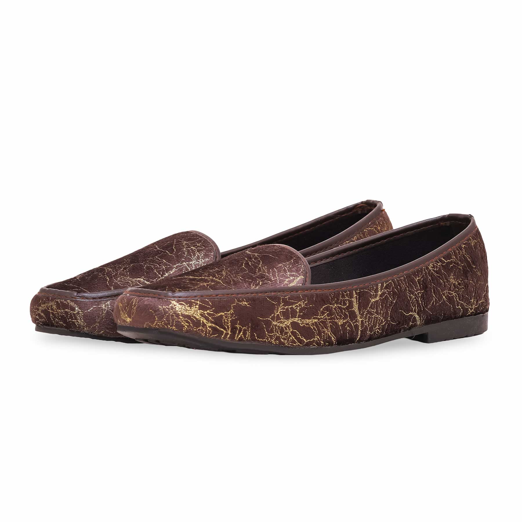 Women's Brown Pumps WN0973 - Image 2