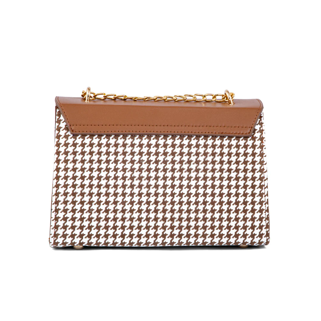 Brown Formal Shoulder Bag P55655 - Image 4