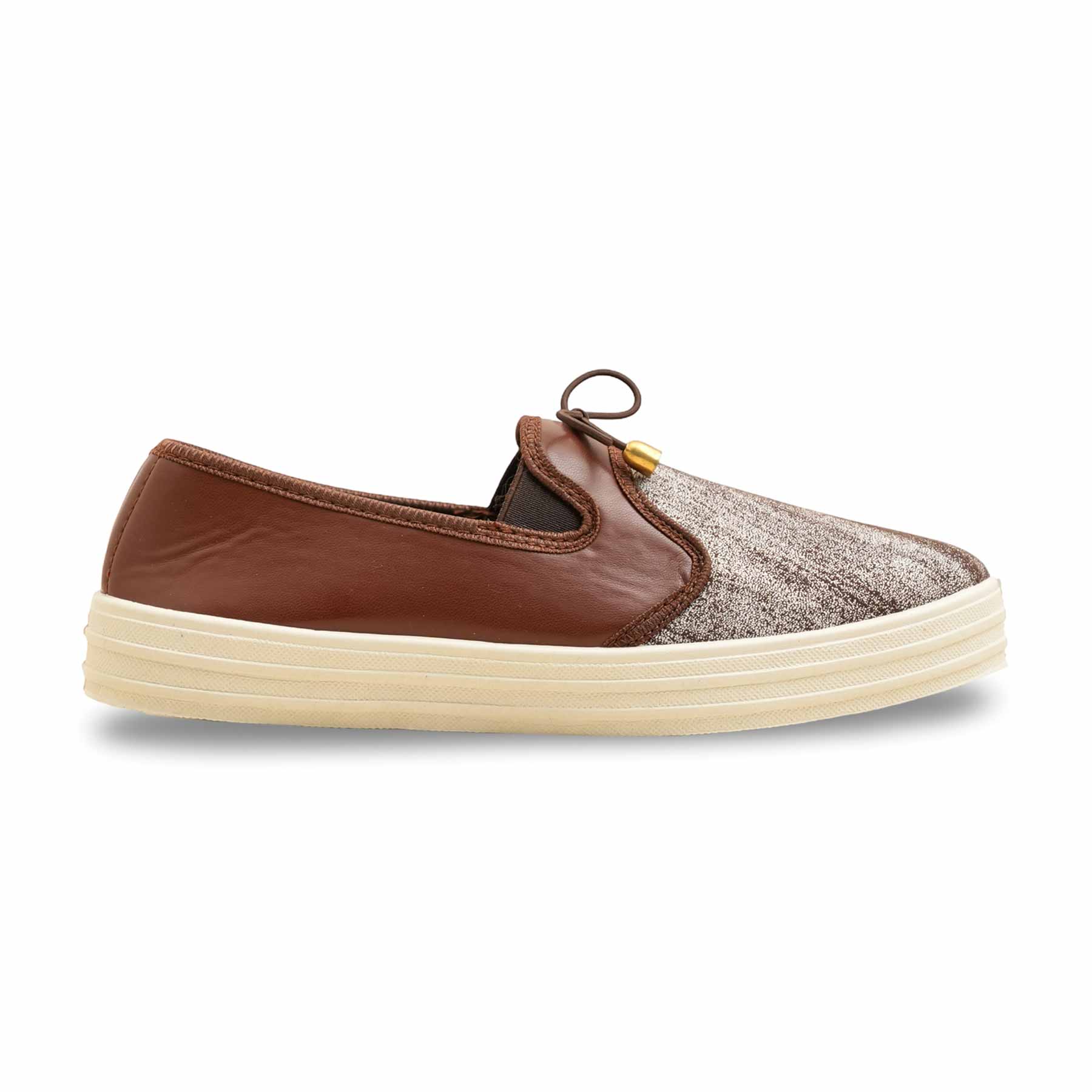 Brown Sneaker For Women WN6169 - Image 2
