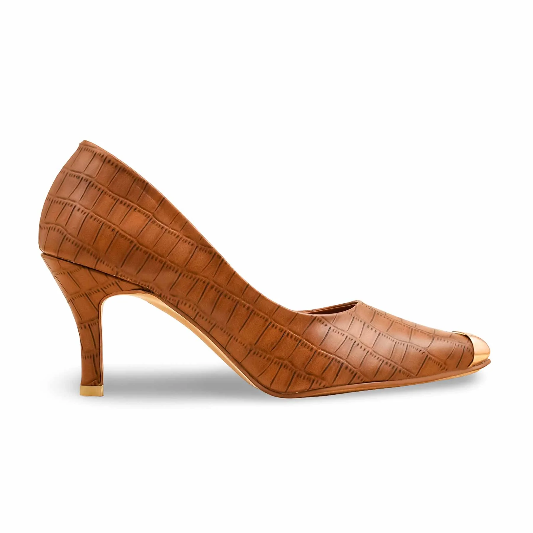 Brown Women Court Shoes WN7499 - Image 2