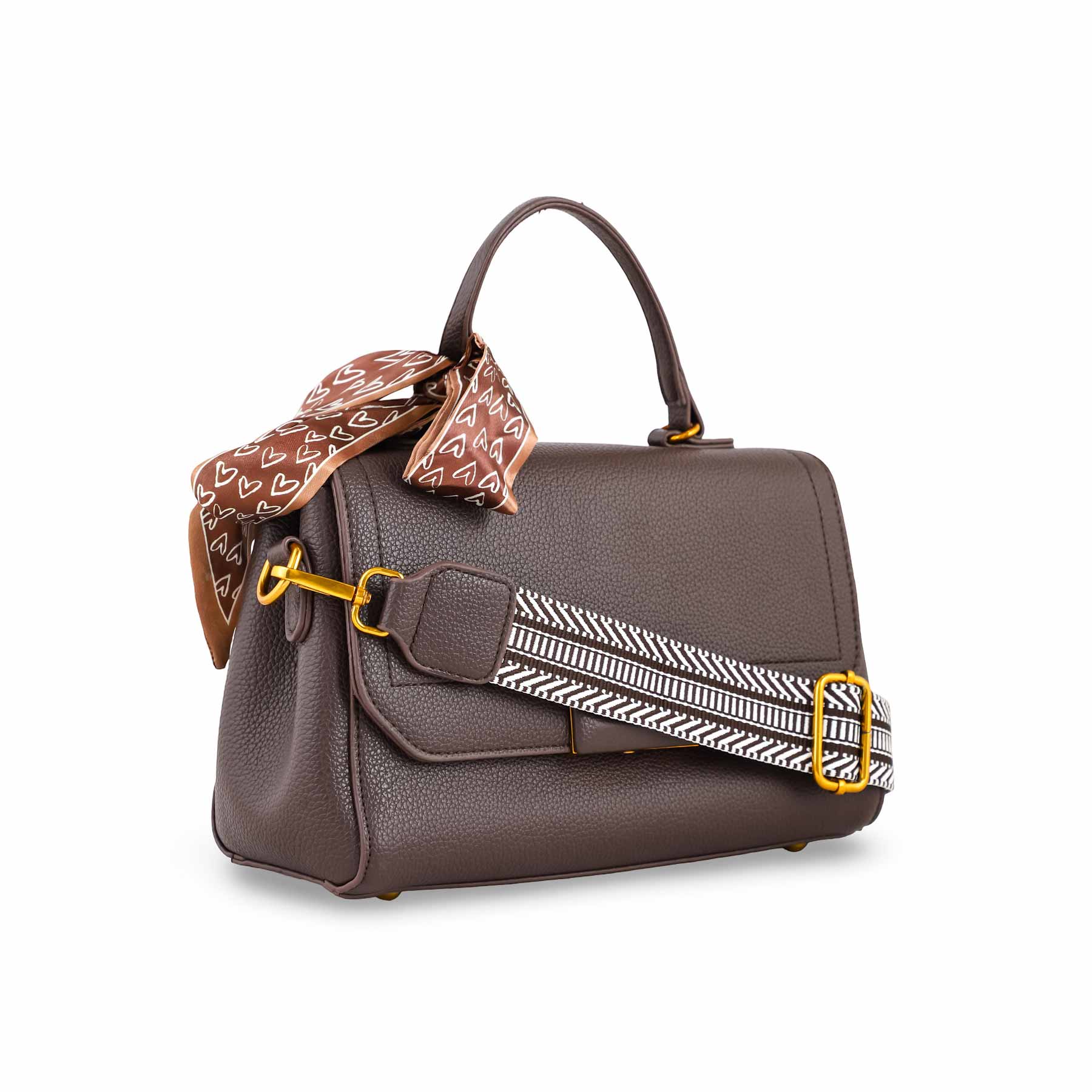 Brown Women Formal Shoulder Bag P36300 - Image 3