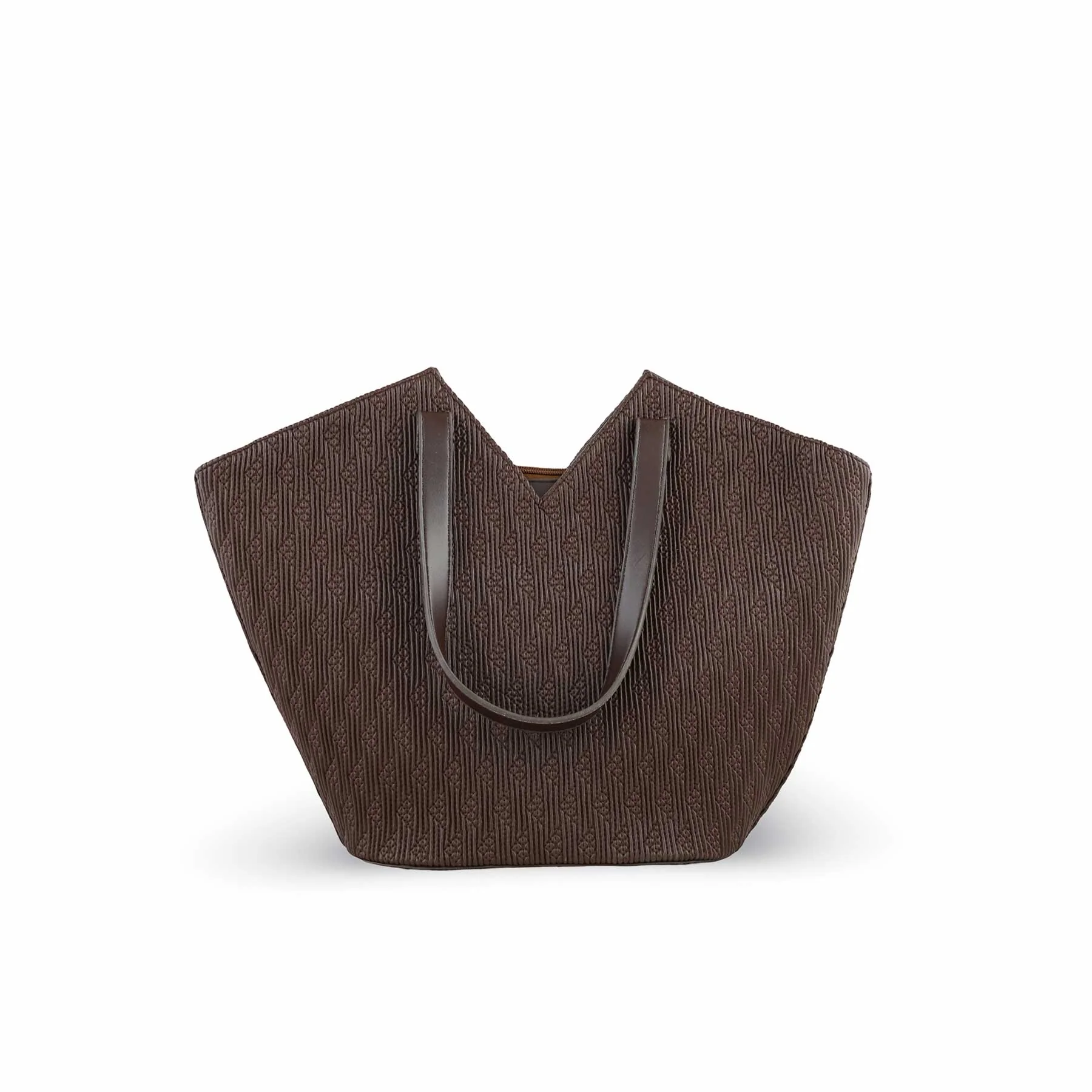 Brown Women Formal Shoulder Bag P55670 - Image 3
