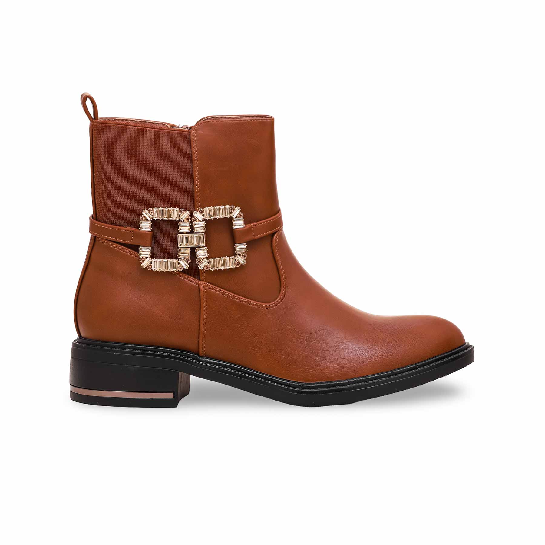 Brown Women Long Shoes WN9016 - Image 3
