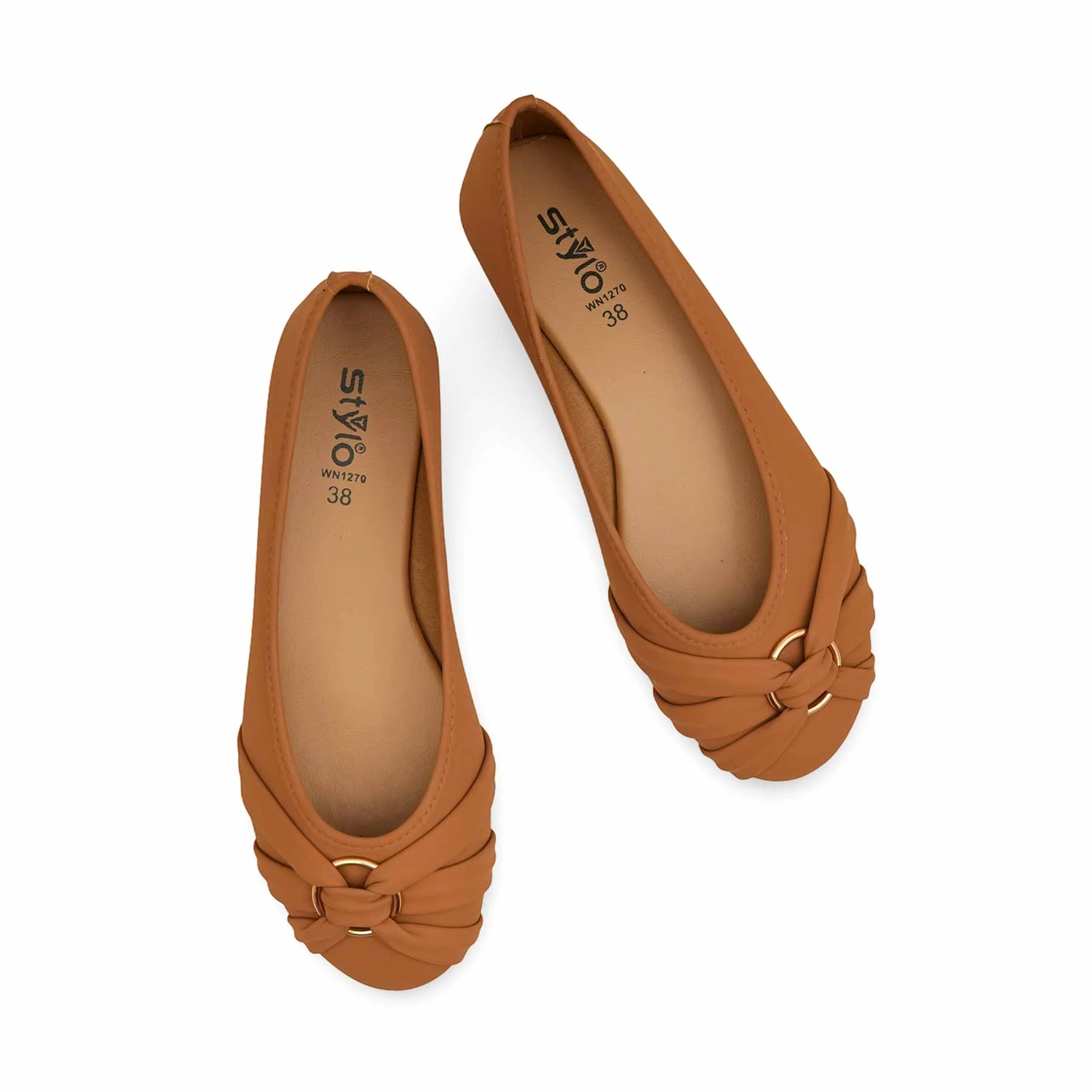 Brown Women Pumps WN1270 - Image 5