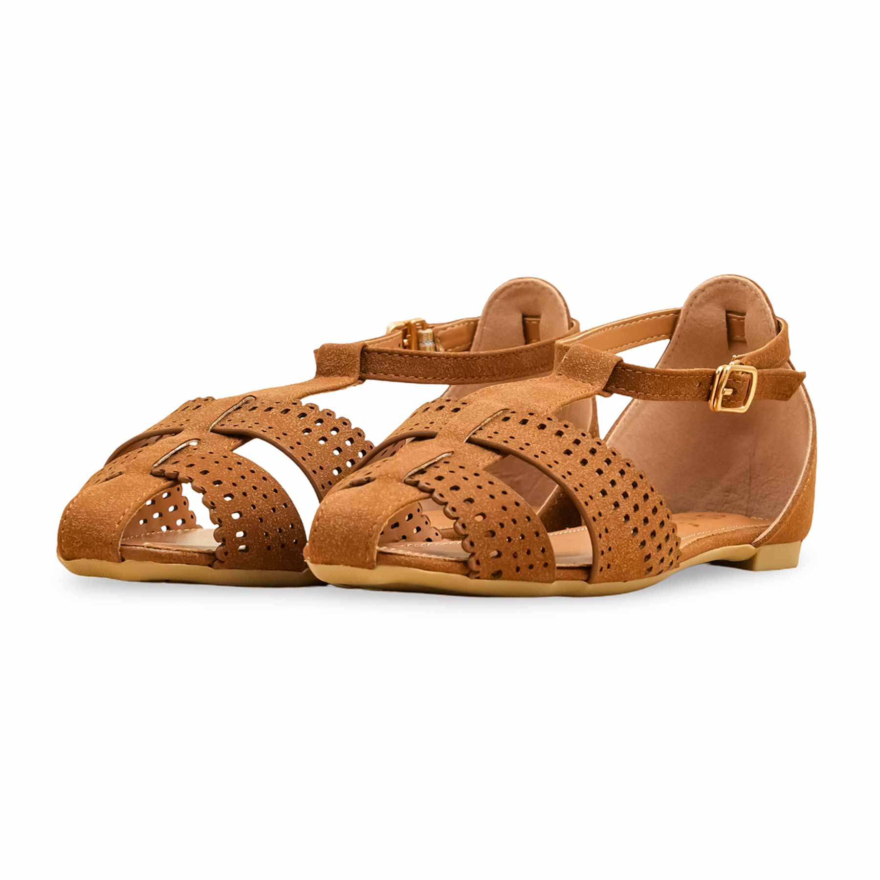 Brown Women Pumps WN1314 - Image 4