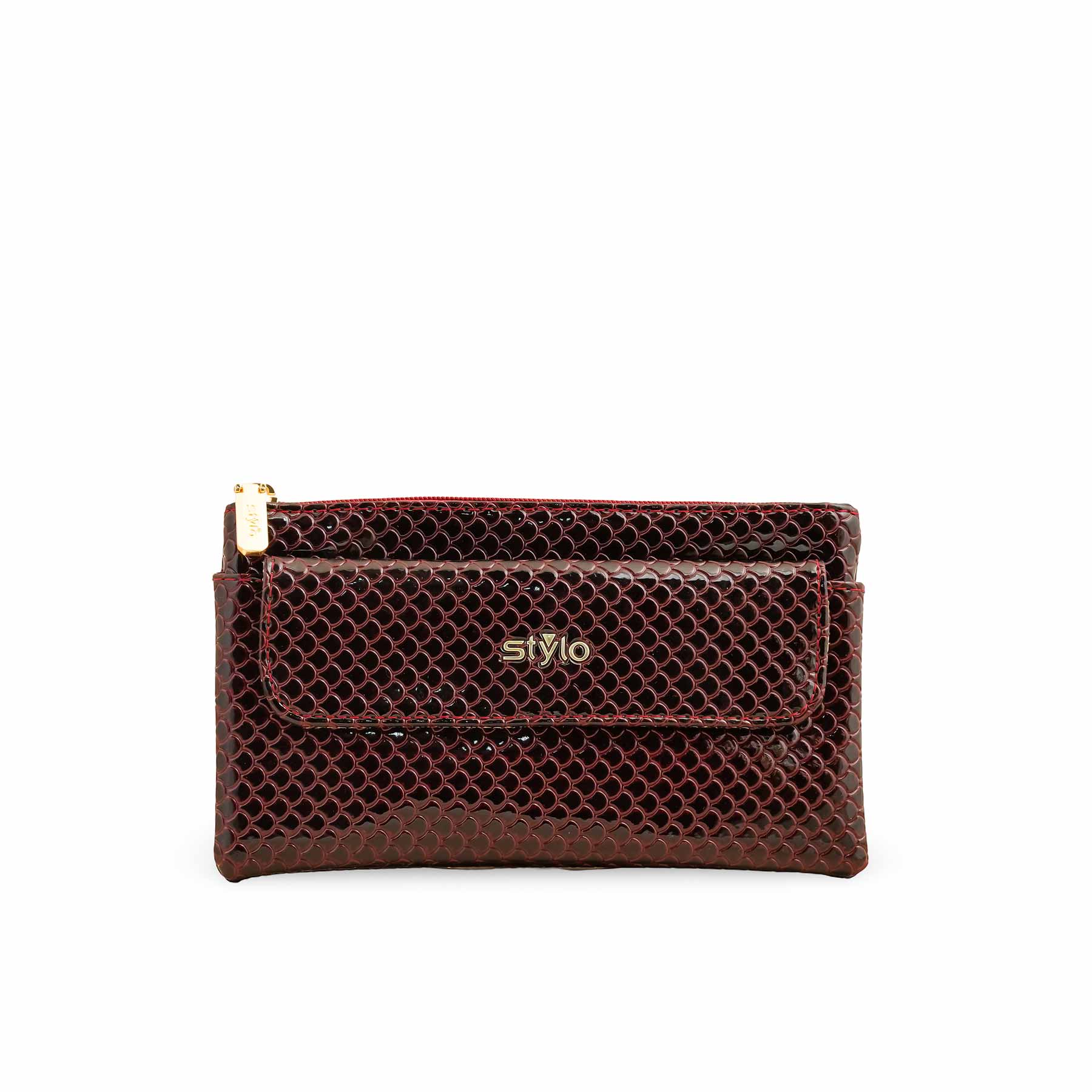 Burgundy Casual Pouch P97635 - Image 2