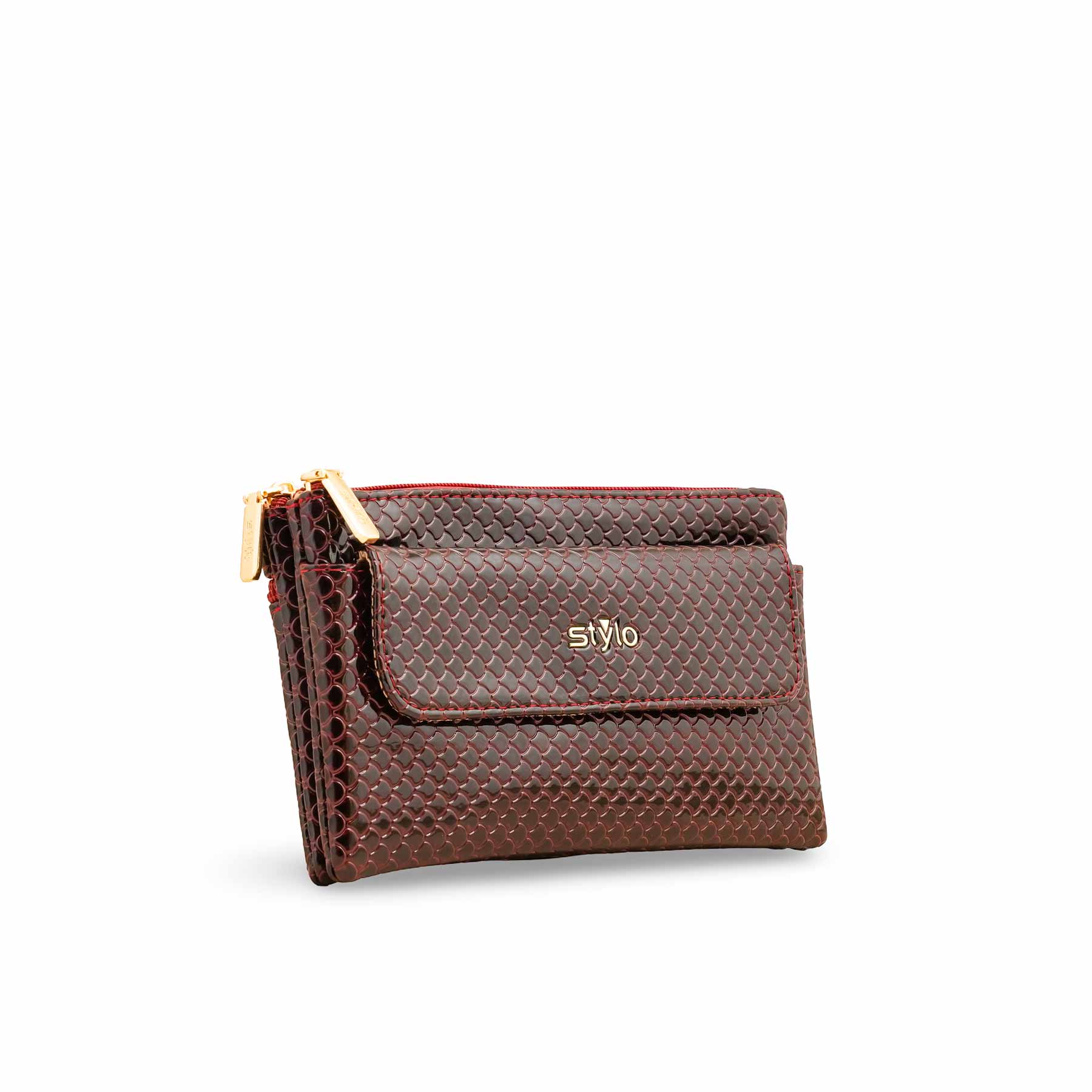 Burgundy Casual Pouch P97635 - Image 3
