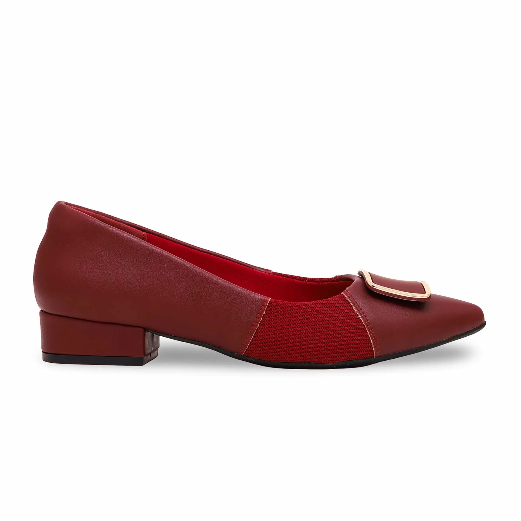 Burgundy Court Shoes WN7448 - Image 2