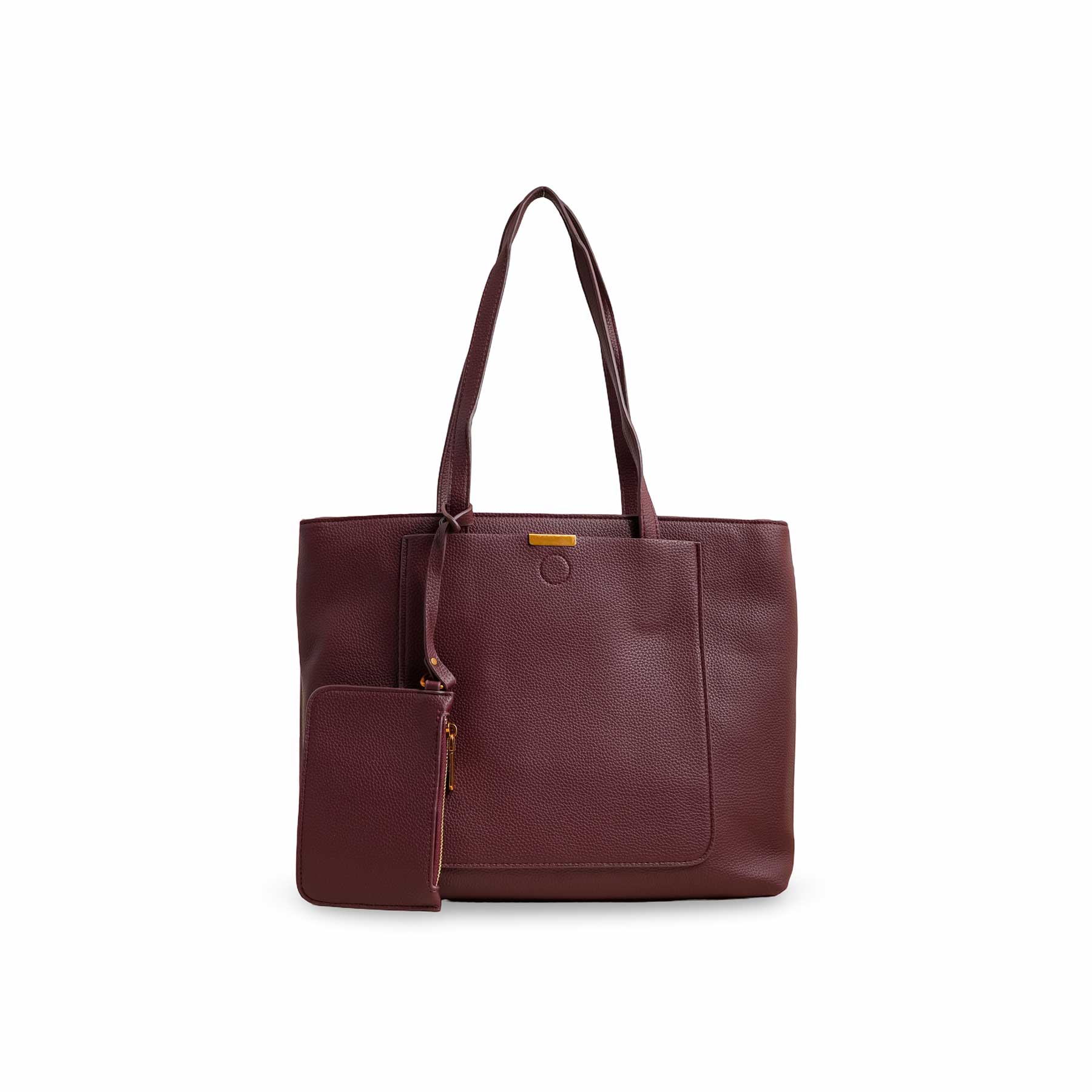 Burgundy Women Formal Shoulder Bag P36222 - Image 2