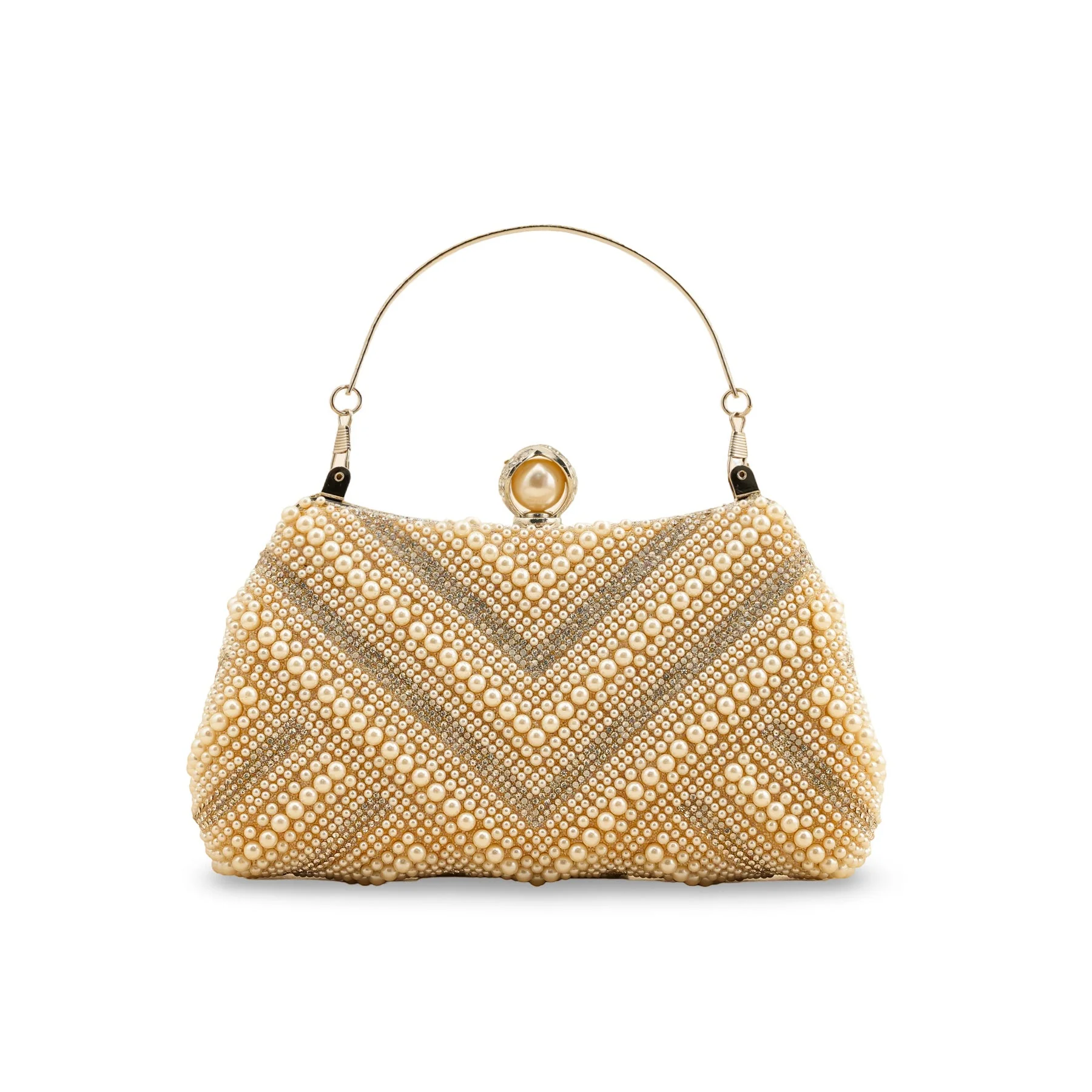 Champagne Bridal Clutch P24289 - Image 4
