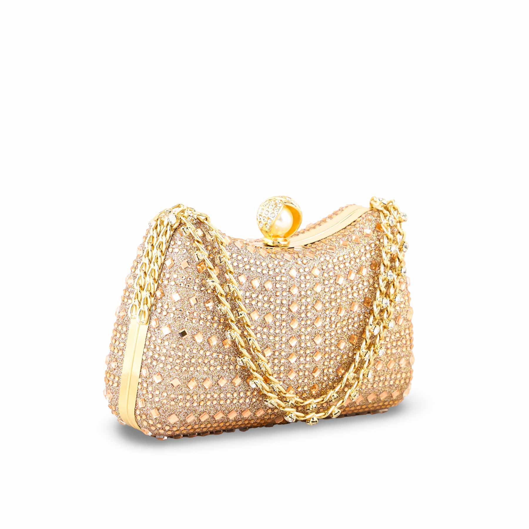 ChamPagne Fancy Clutch For Ladies P24385 - Image 3