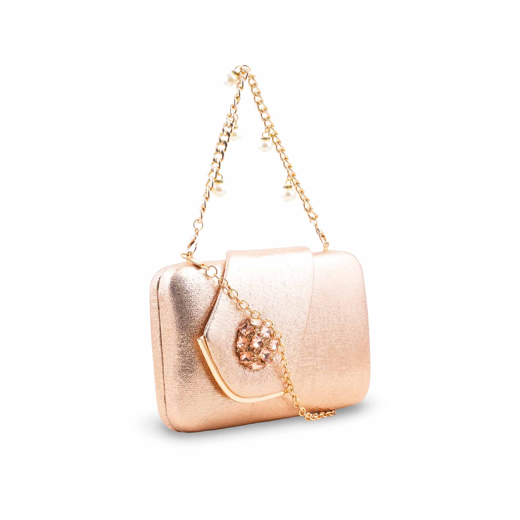 Champagne Fancy Clutch For Ladies P24407 - Image 3