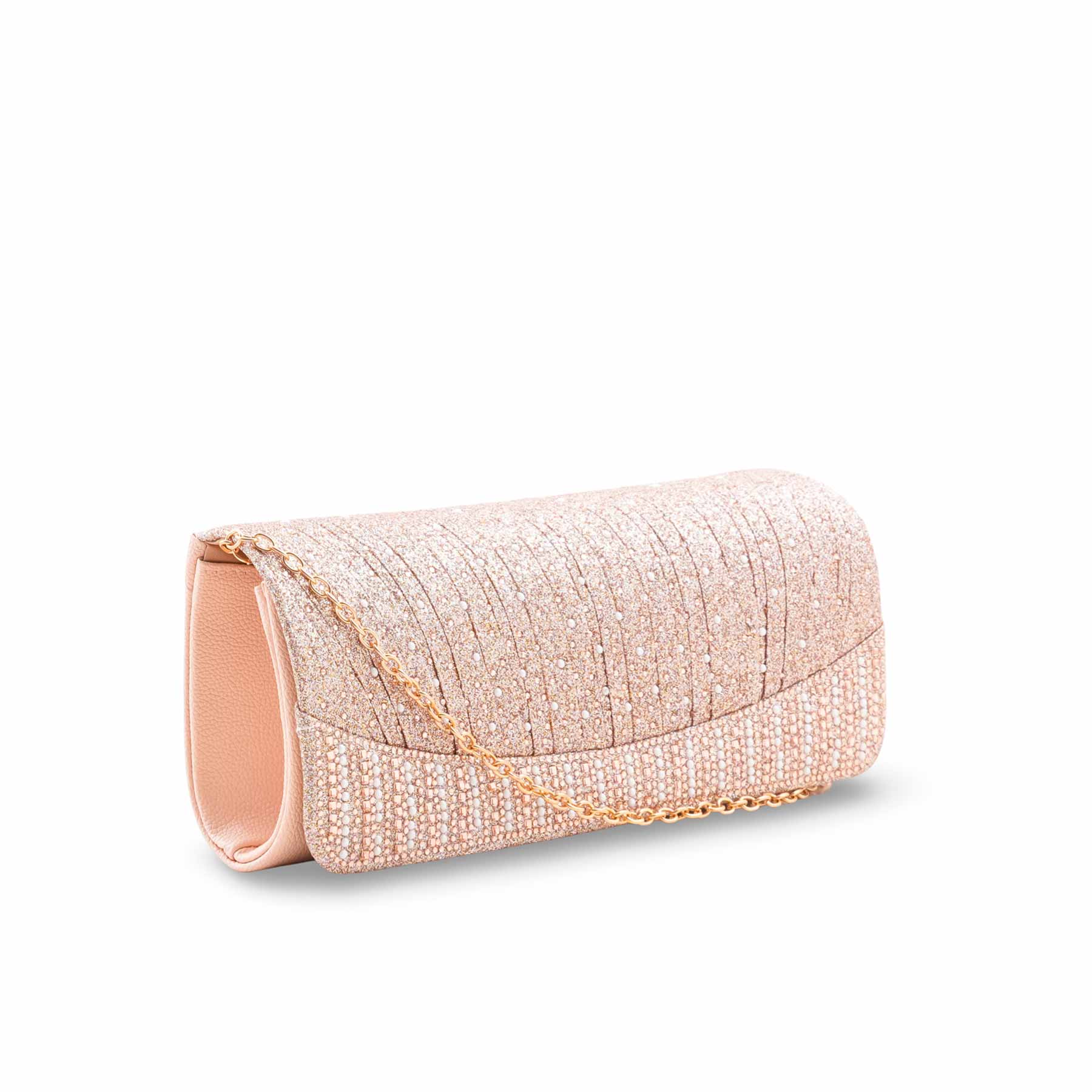 Champagne Fancy Clutch For Ladies P24409 - Image 3