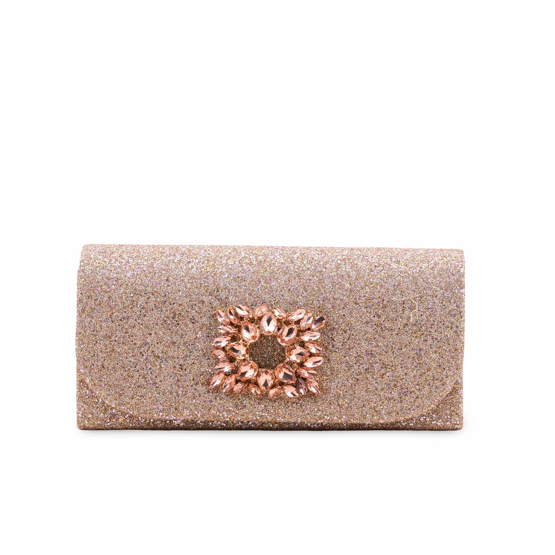 Champagne Fancy Clutch For Ladies P24415 - Image 2