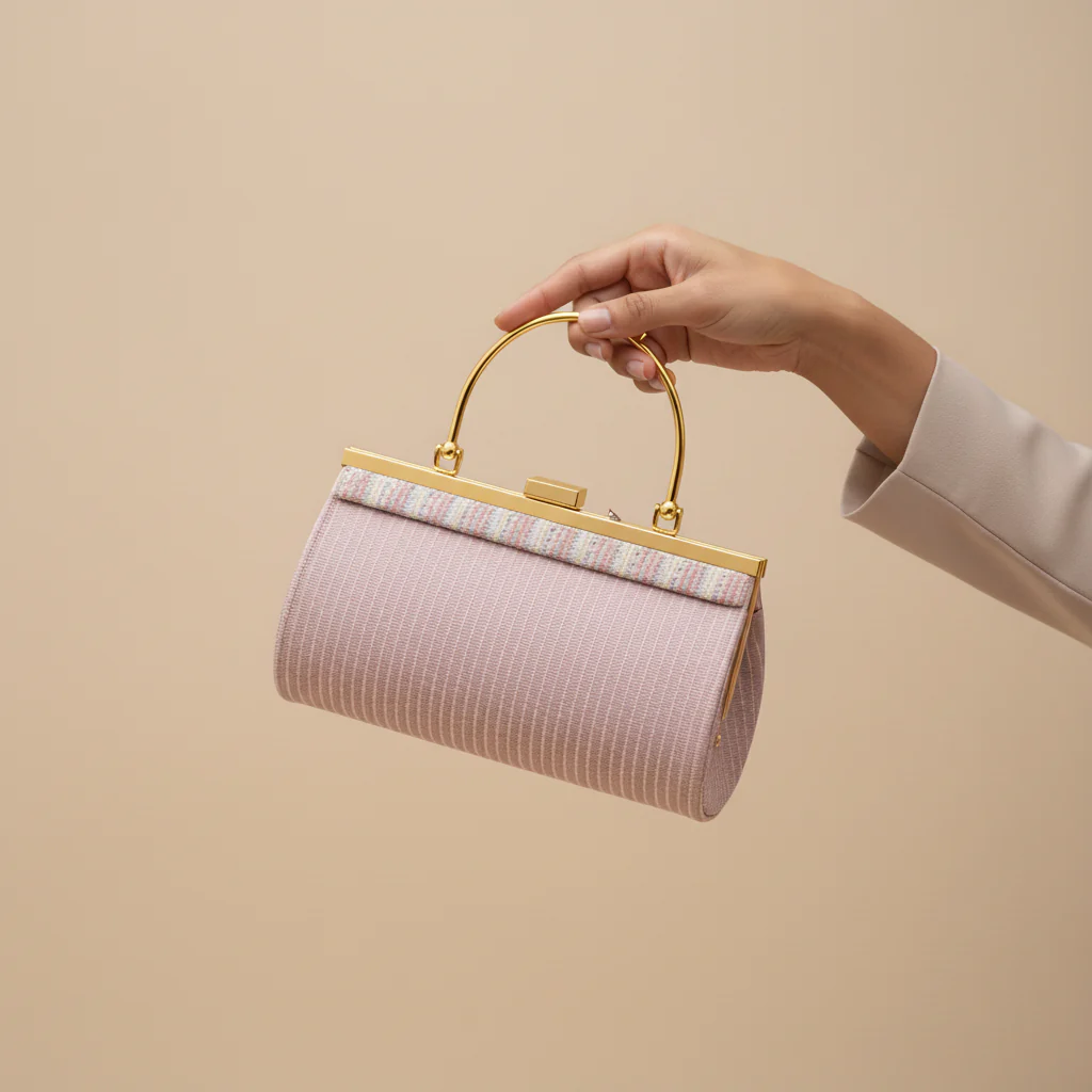 Champagne Fancy Clutch For Women P15695 - Image 2