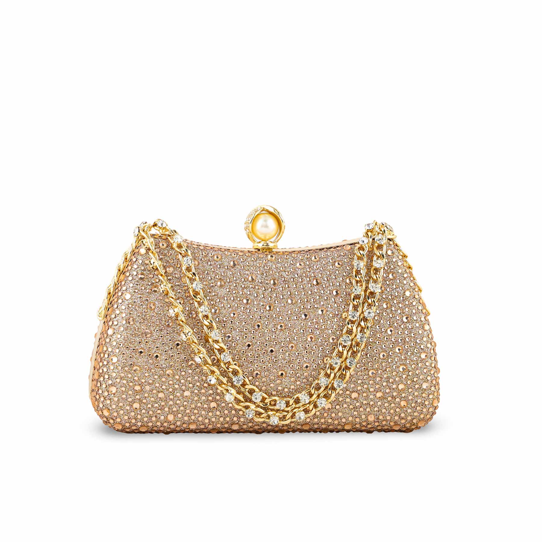 ChamPagne Fancy Clutch For Women P24384 - Image 2