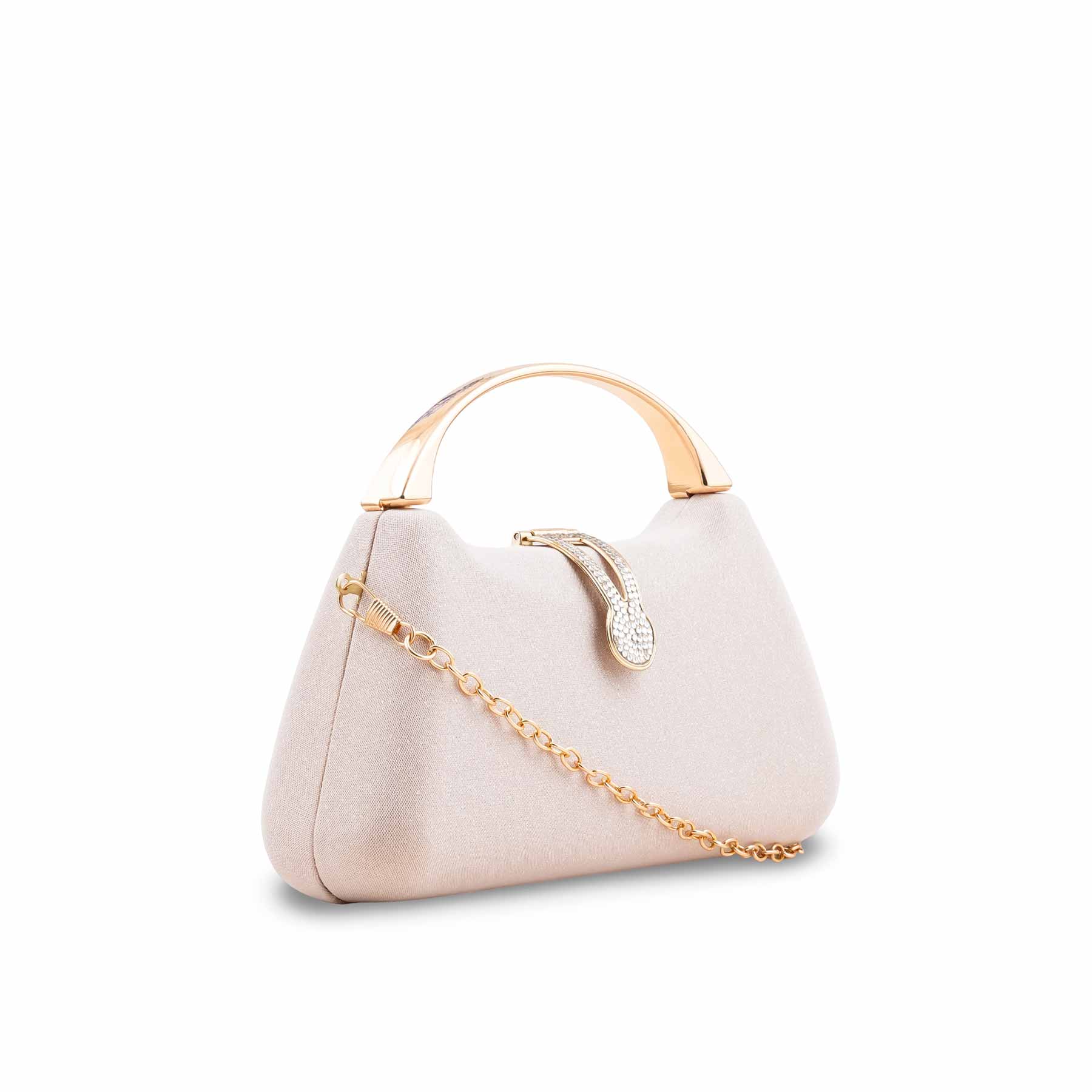 Champagne Fancy Clutch For Women P24404 - Image 3