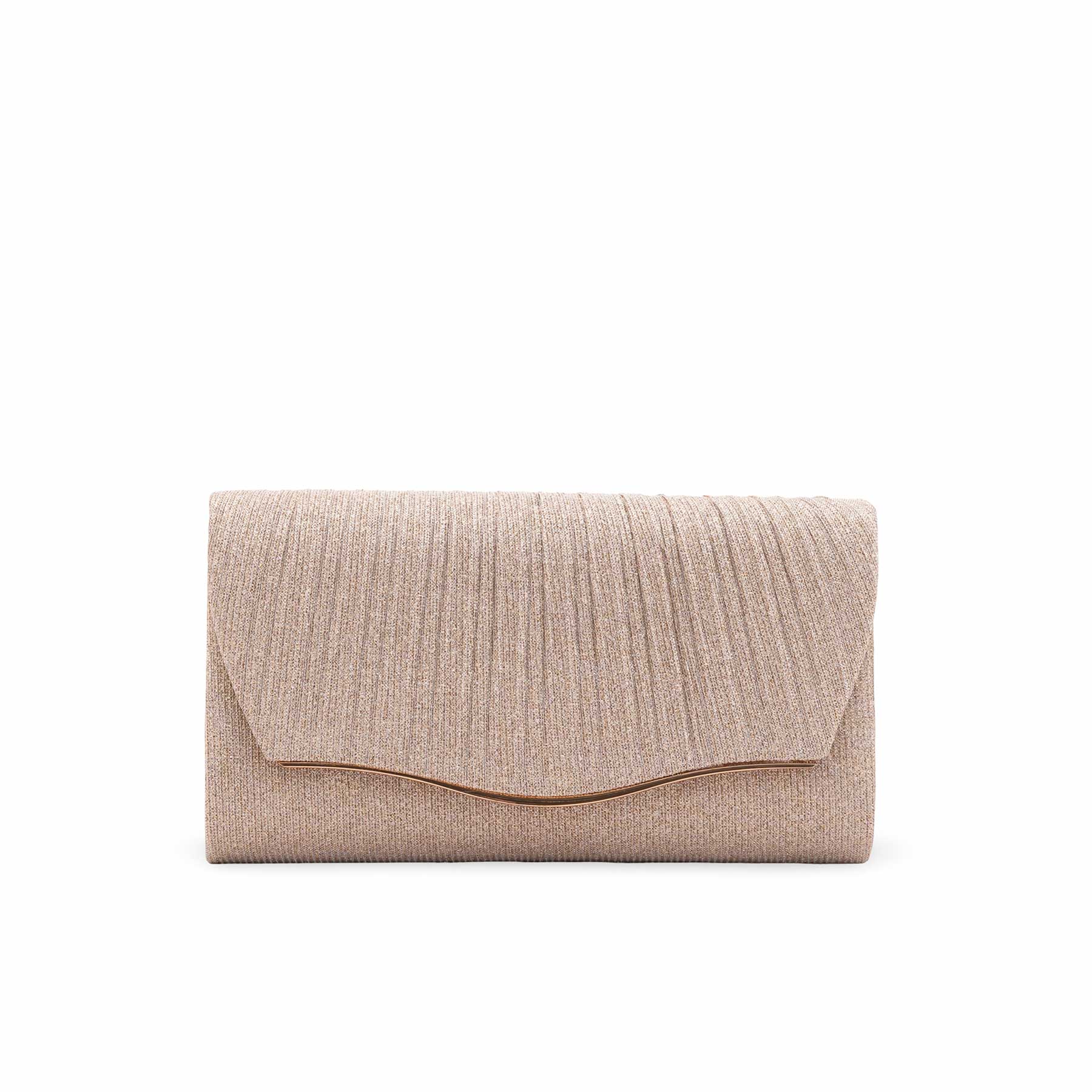 Champagne Fancy Clutch For Women P24427 - Image 2