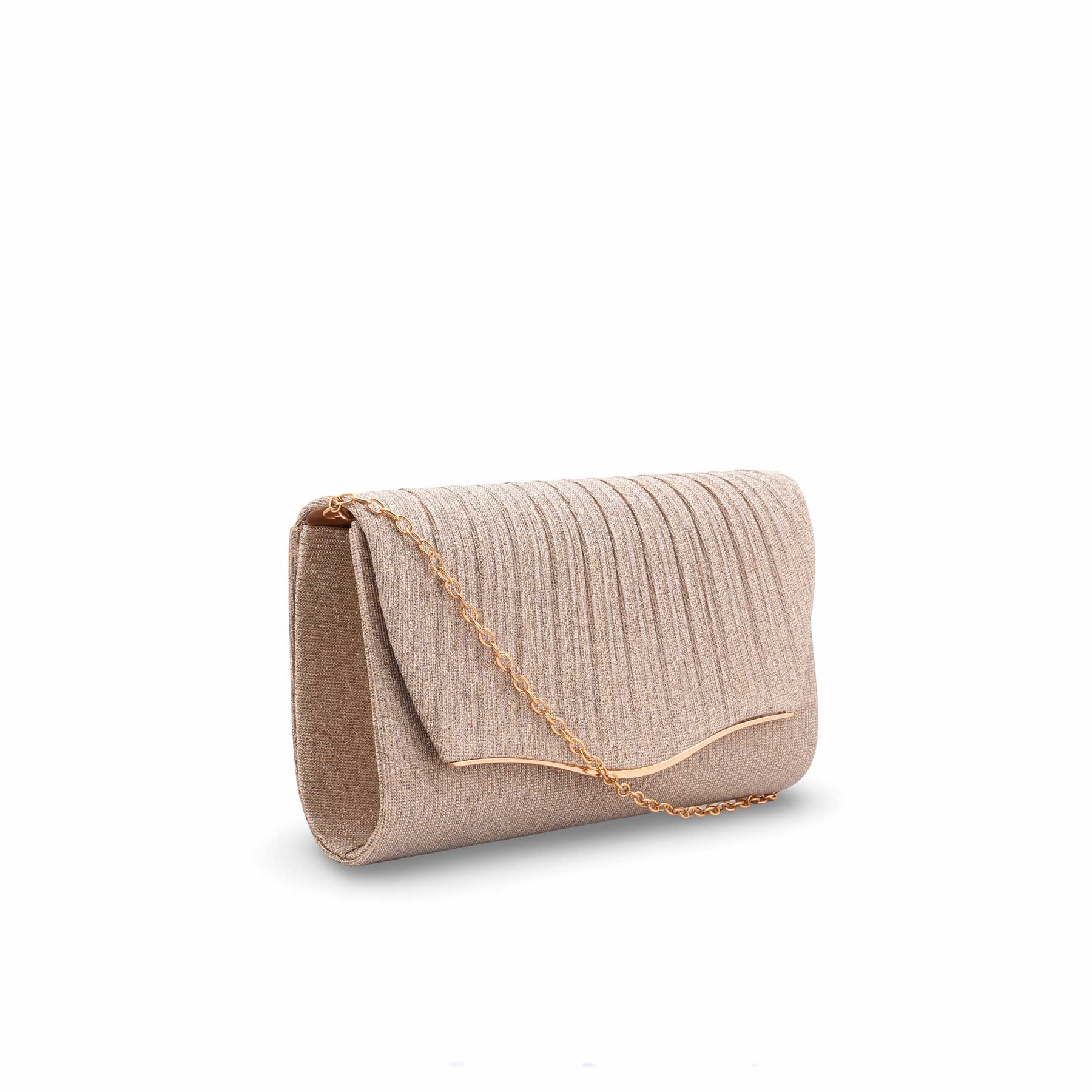 Champagne Fancy Clutch For Women P24427 - Image 3