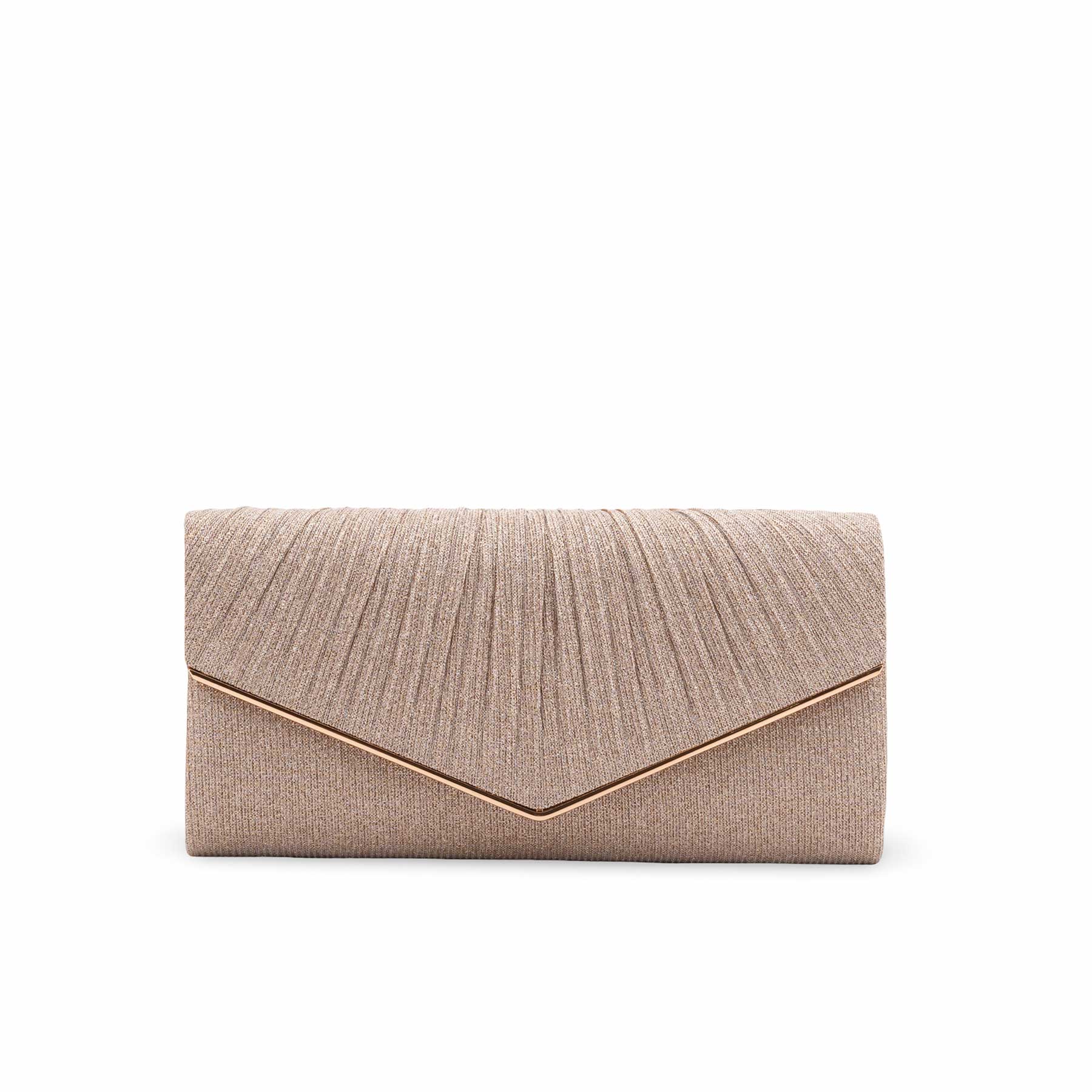 Champagne Fancy Clutch For Women P24428 - Image 2