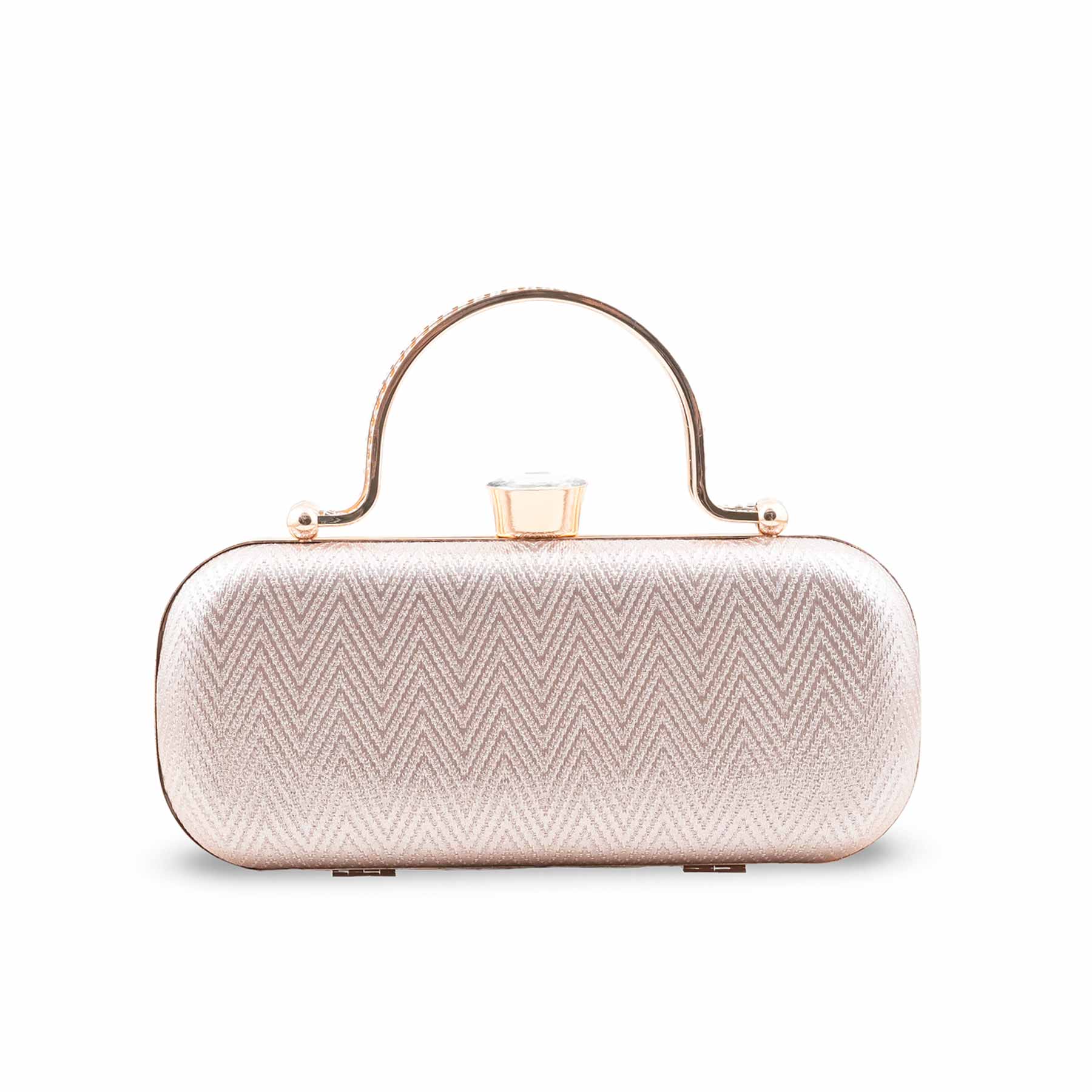 Champagne Fancy Clutch For Women P24432 - Image 2