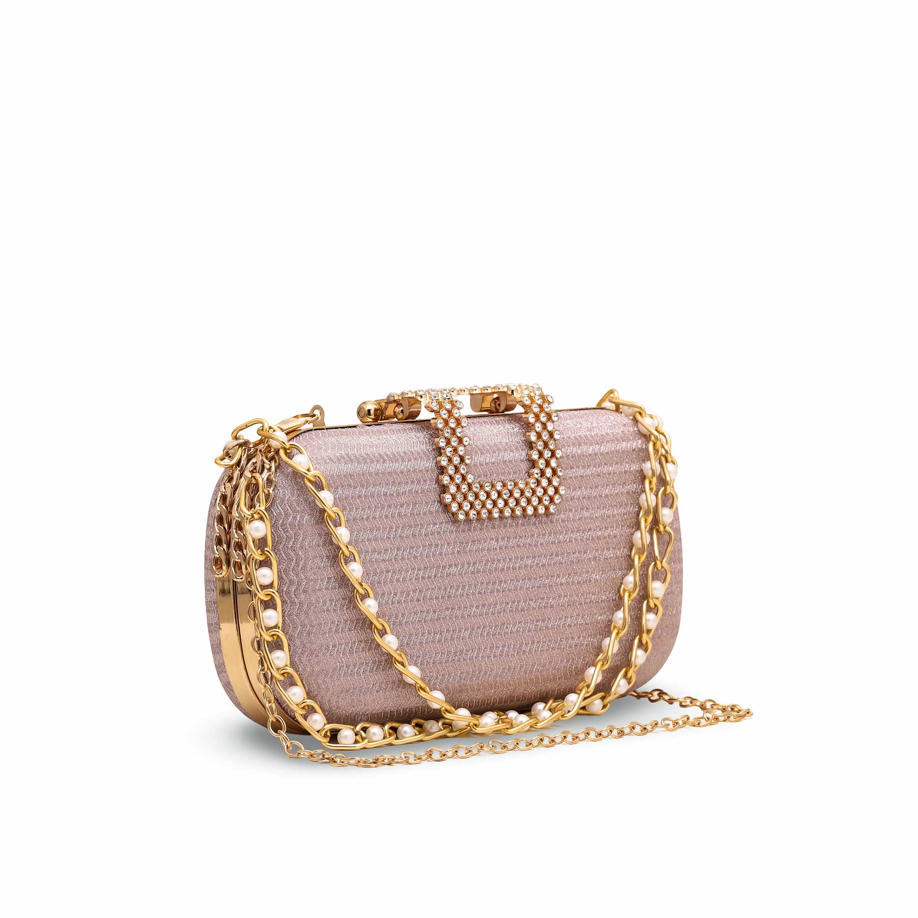 Champagne Fancy Clutch P15368 - Image 2