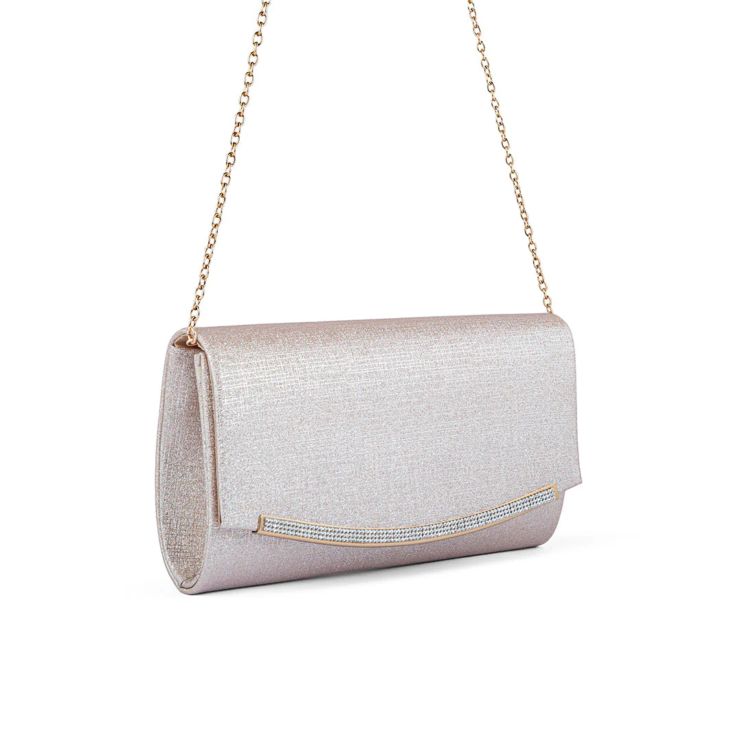 Champagne Fancy Clutch P24171 - Image 3