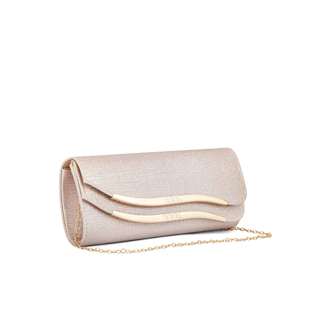 Champagne Fancy Clutch P24172 - Image 2