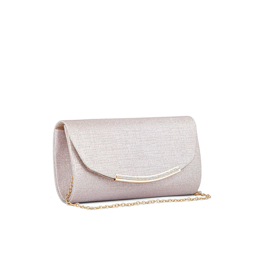 Champagne Fancy Clutch P24173 - Image 3