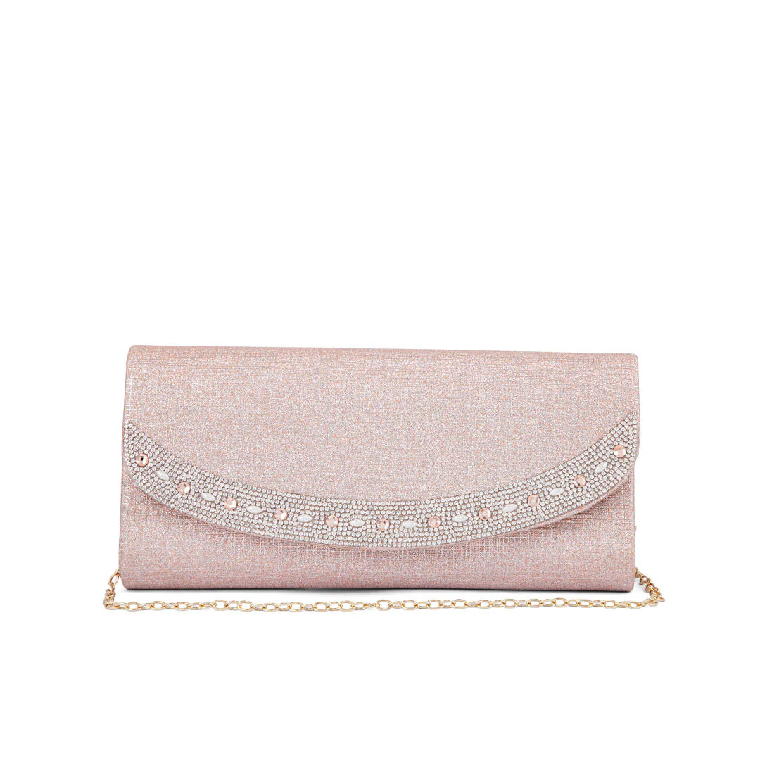 Champagne Fancy Clutch P24176 - Image 2