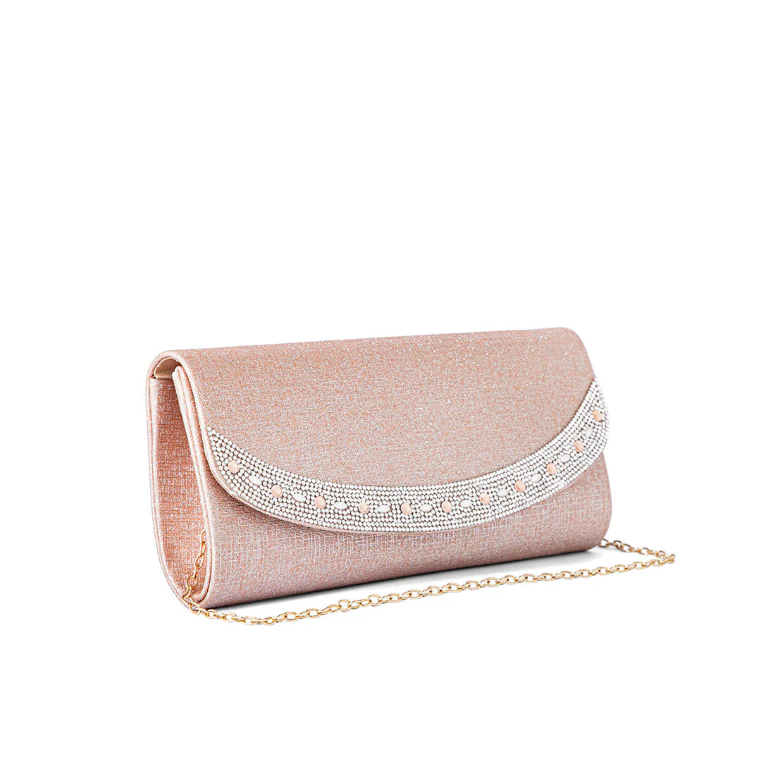 Champagne Fancy Clutch P24176 - Image 3