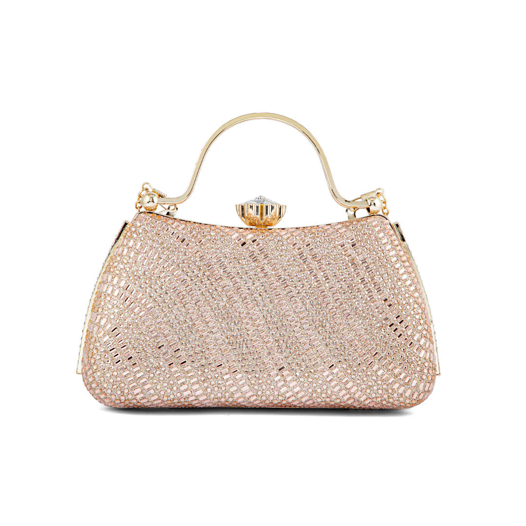 Champagne Fancy Clutch P24186 - Image 4