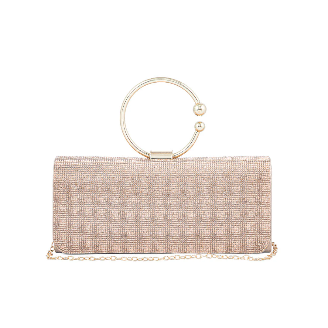 Champagne Fancy Clutch P24329 - Image 2