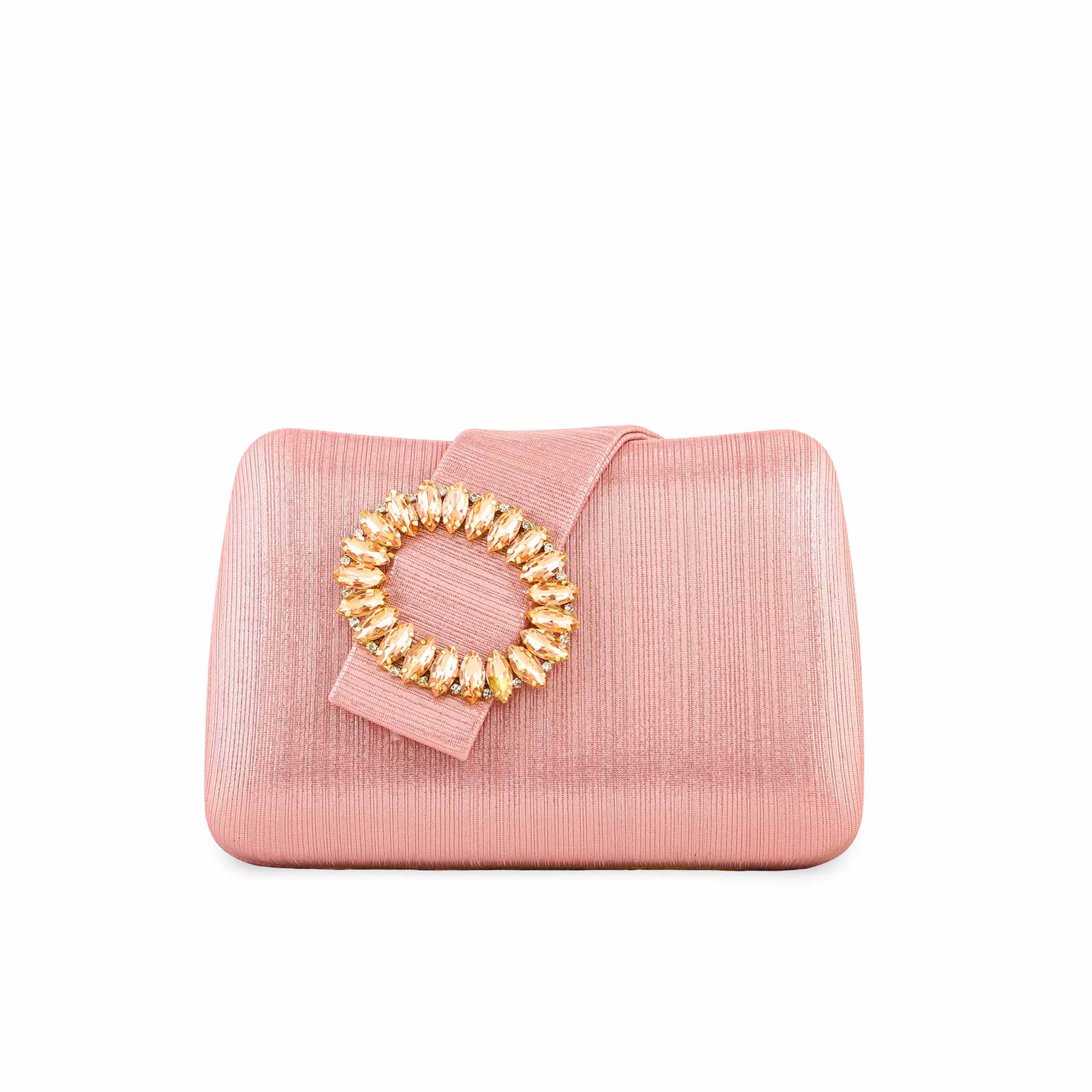 Champagne Fancy Clutch P24390 - Image 2