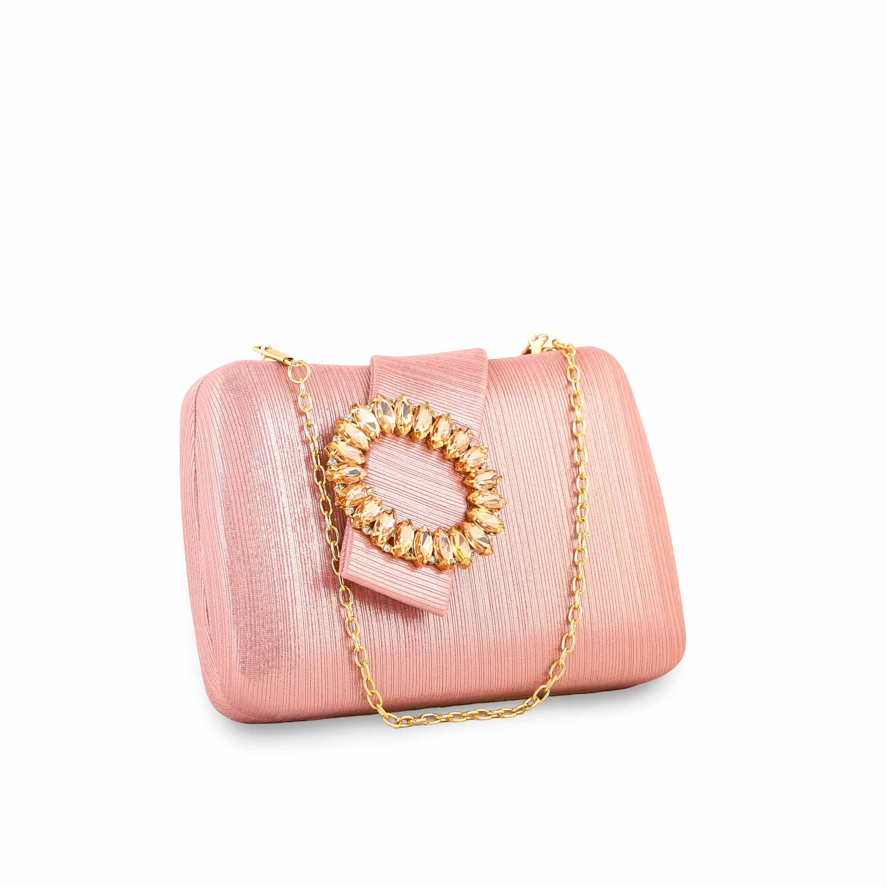 Champagne Fancy Clutch P24390 - Image 3