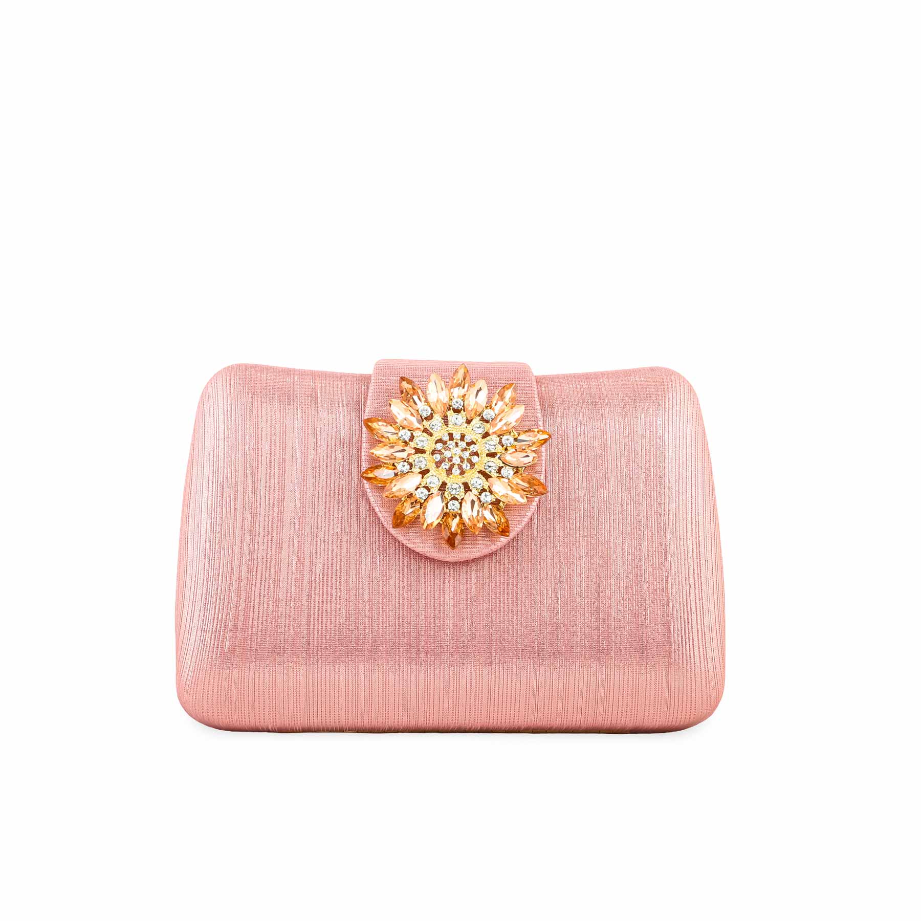 Champagne Fancy Clutch P24391 - Image 2
