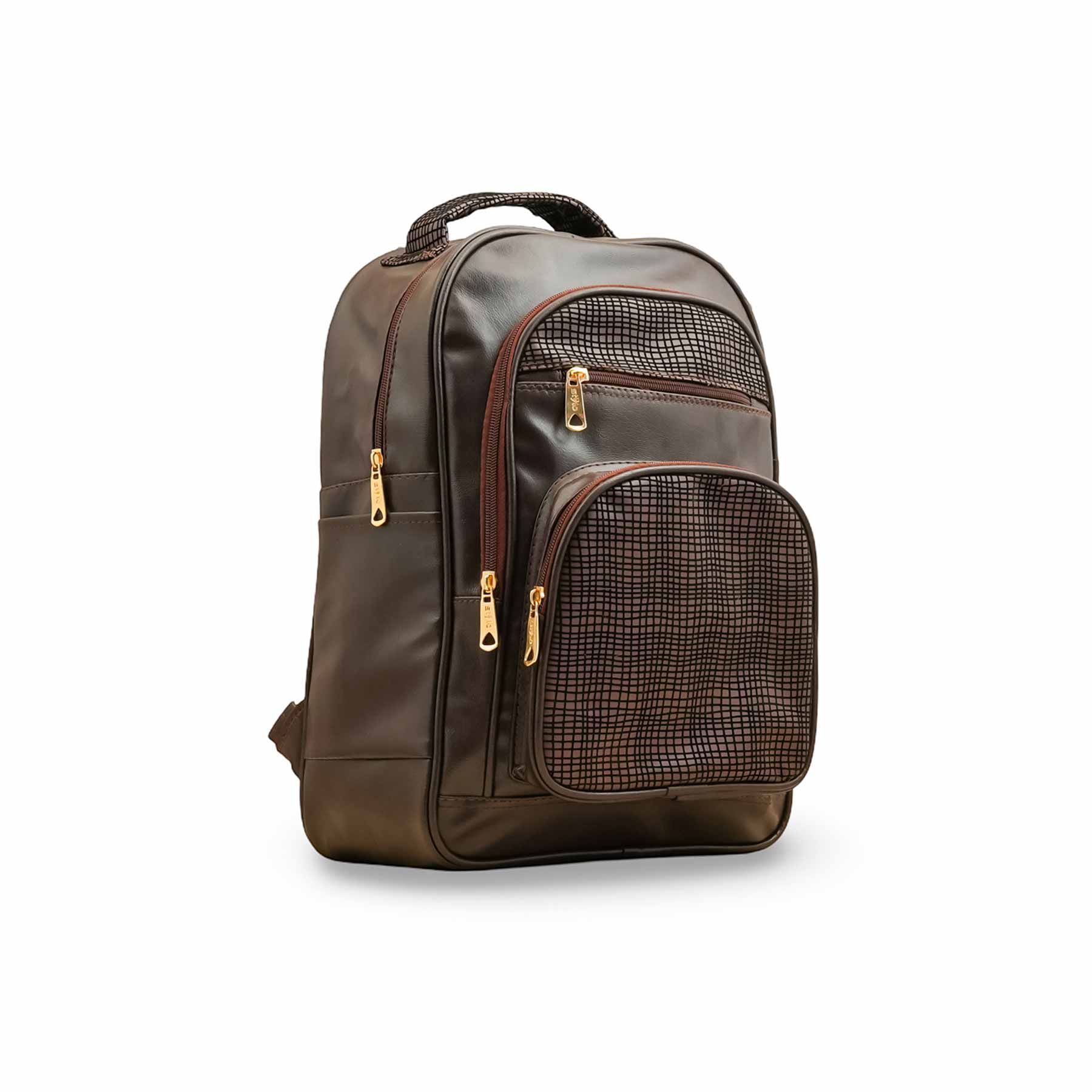 Coffee Casual Backpack For Women P56273 - Image 3