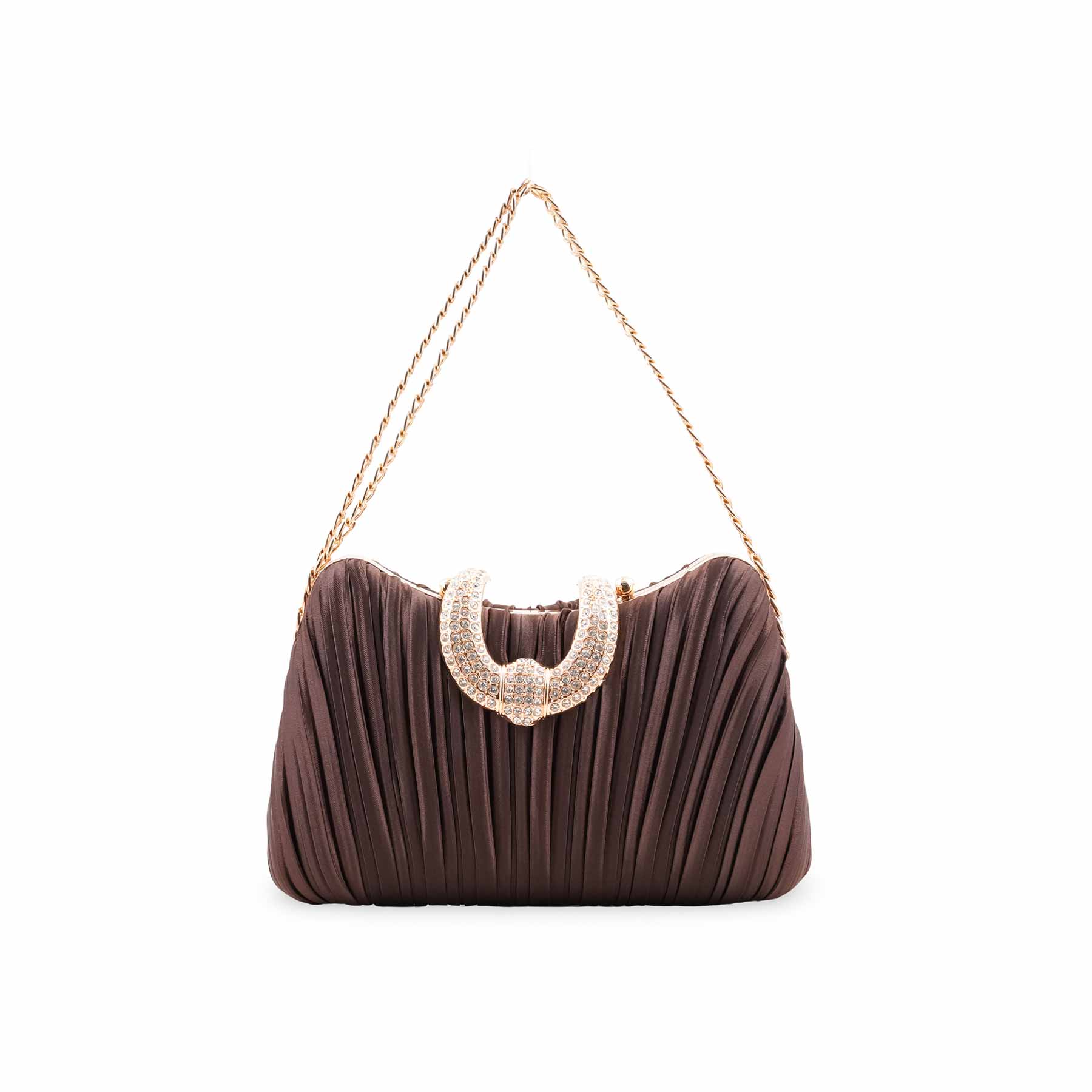 Coffee Formal Clutch For Ladies P24439 - Image 2