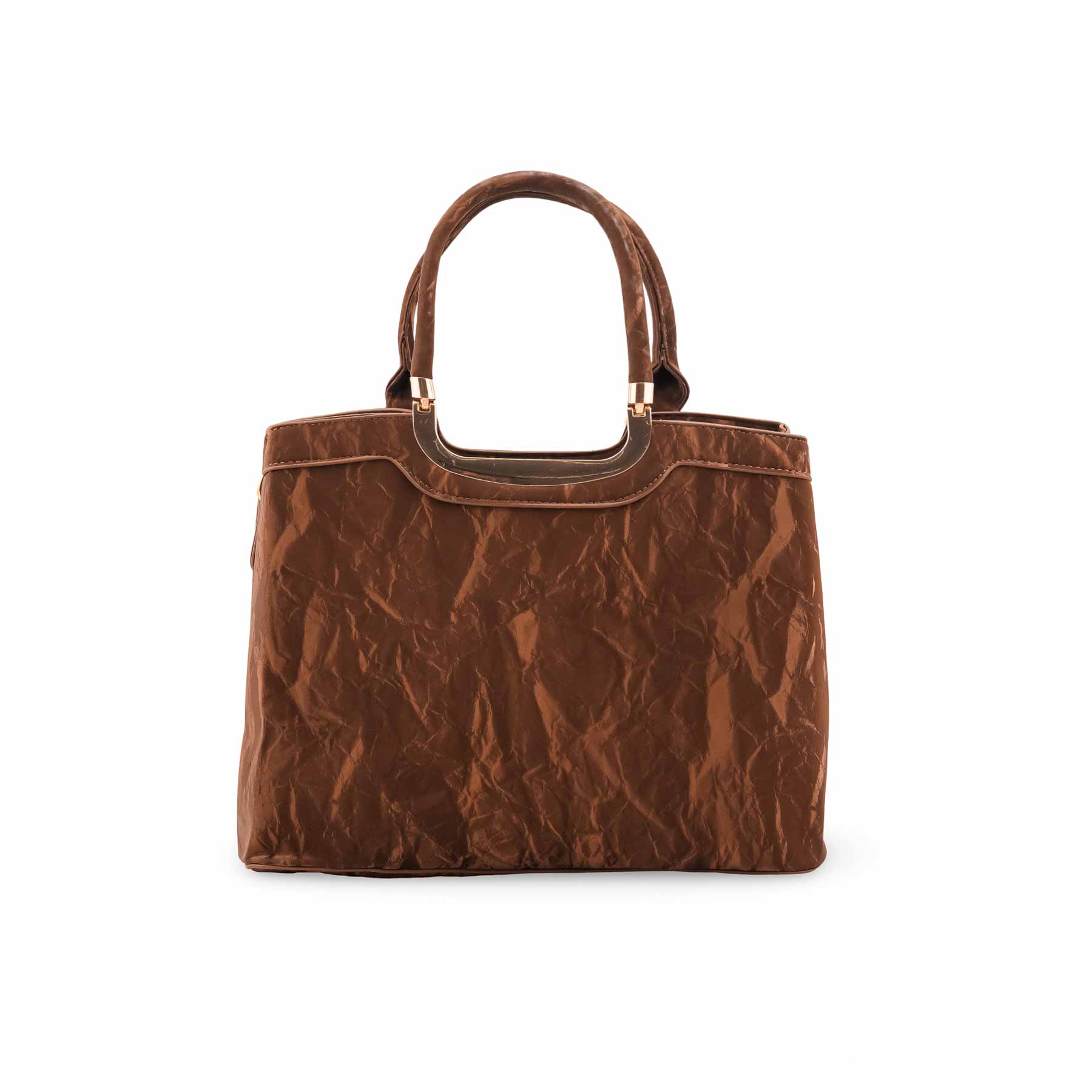 Coffee Formal Hand Bag For Ladies P36454 - Image 2