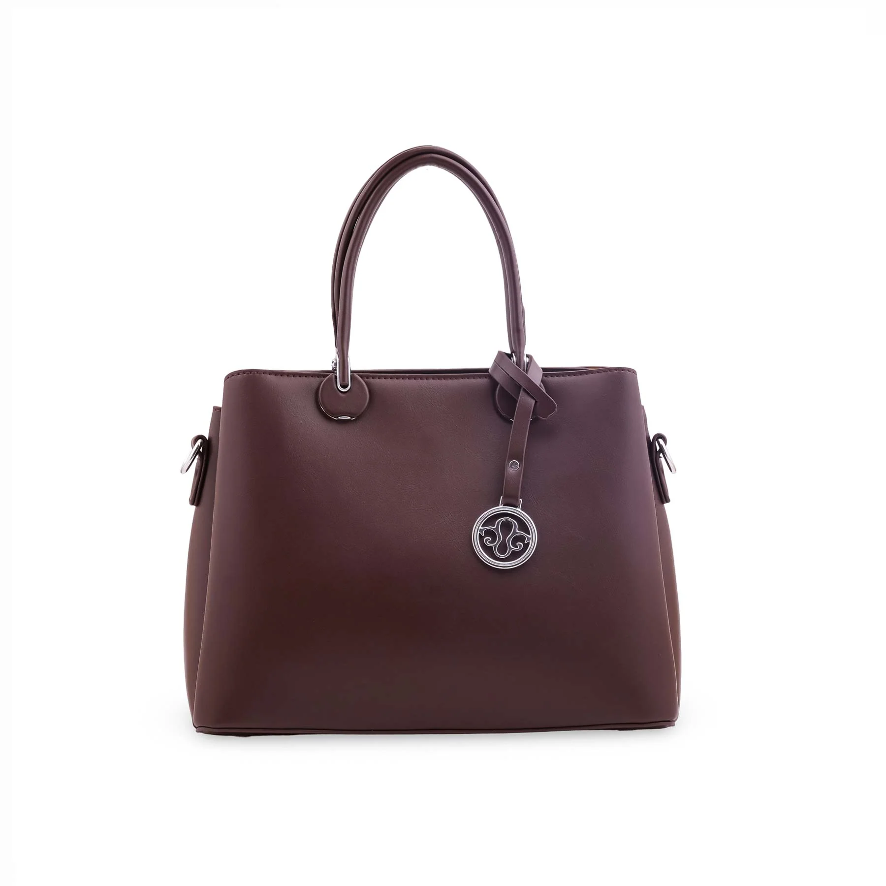 Coffee Formal Hand Bag For Ladies P36561 - Image 2