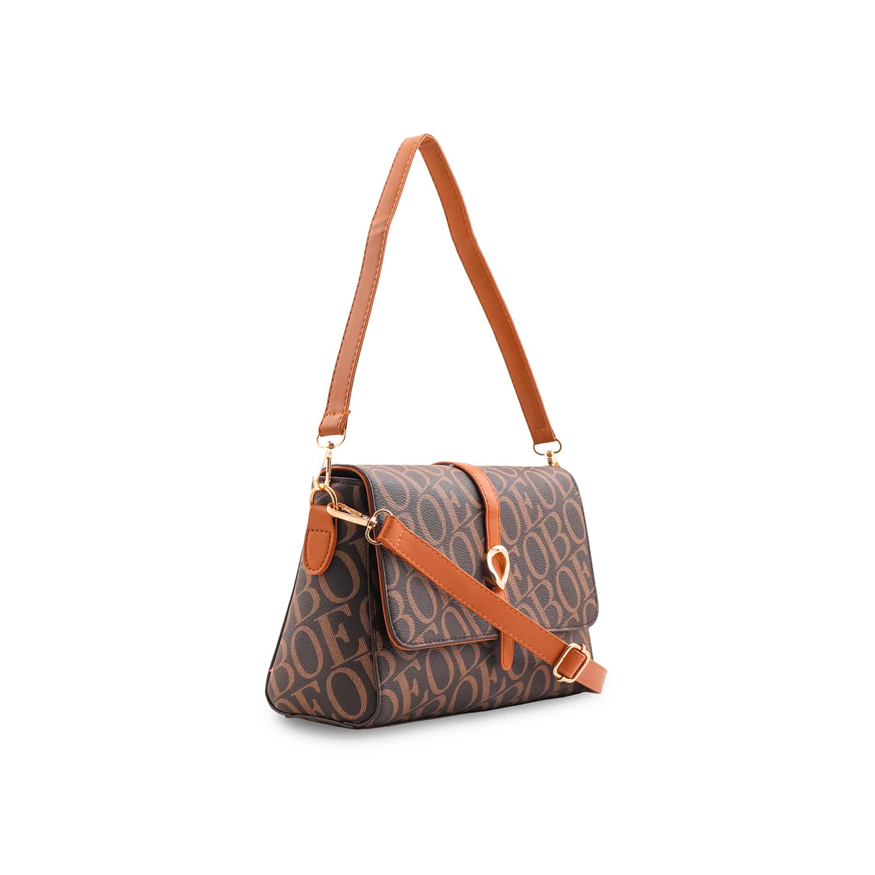 Coffee Formal Shoulder Bag For Ladies P36543 - Image 3