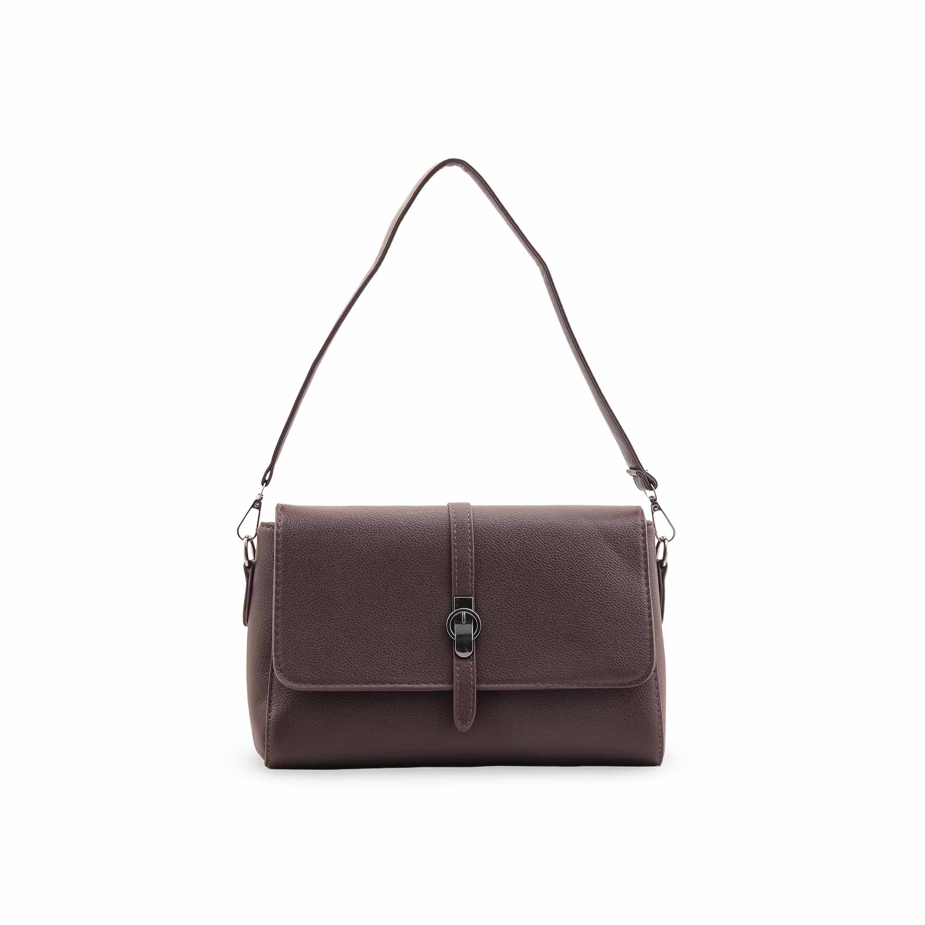 Coffee Formal Shoulder Bag For Ladies P36546 - Image 3